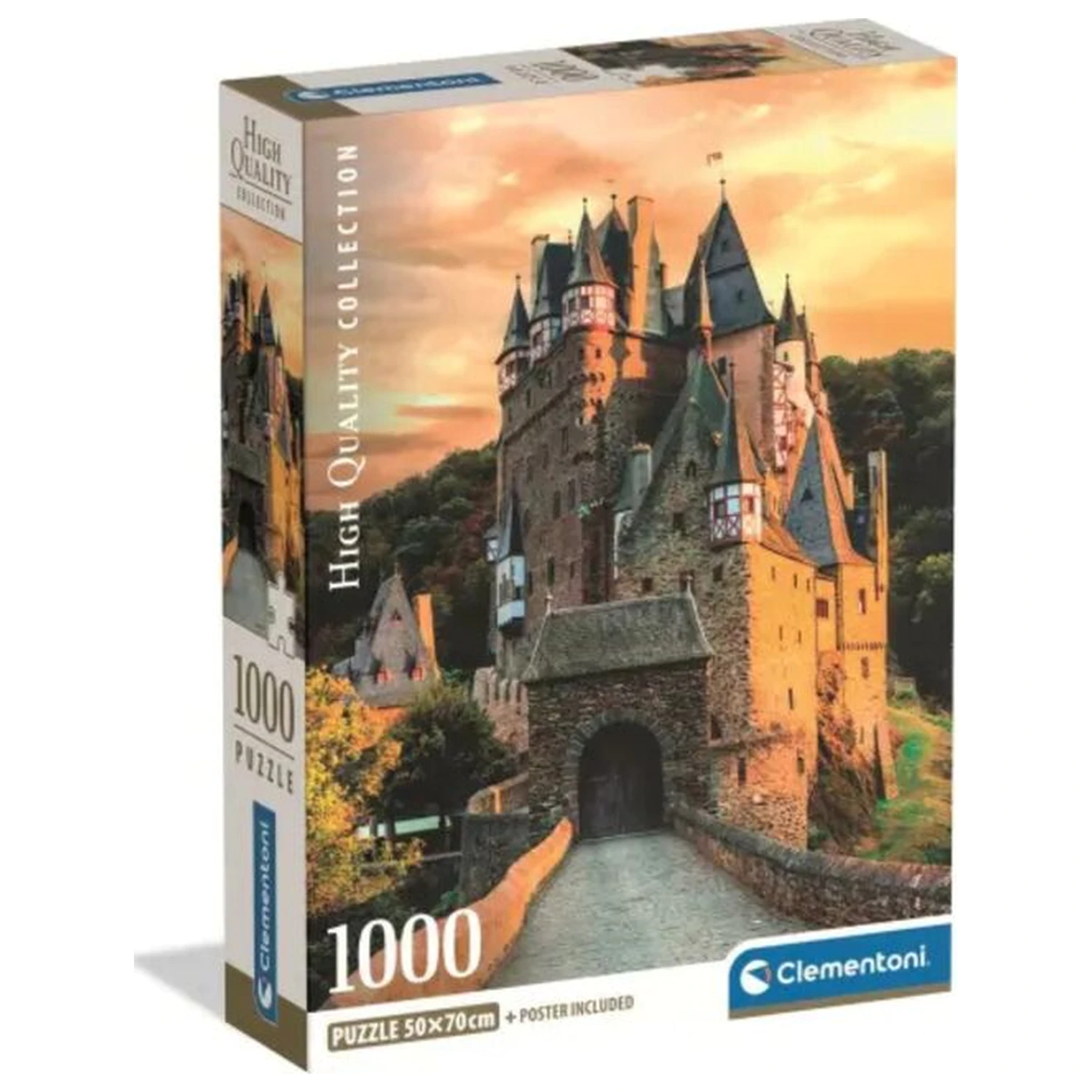 Golden Hour At Eltz Castle sestavljanka 1000 kosov fotografija izdelka
