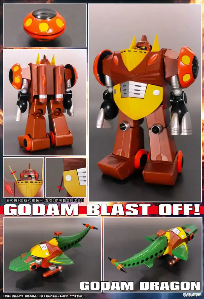 Gowappa 5 Godam Dynamite Action Akcijska figura Kai Gordam Full Blast Off Set 17 cm fotografija izdelka