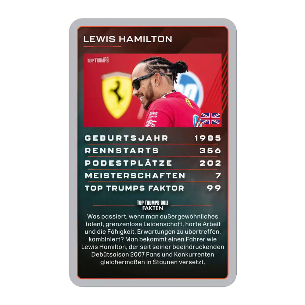 Grand Prix Helden Igra s kartami Top Trumps Collectables *nemška različica* fotografija izdelka