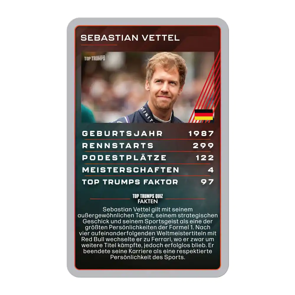 Grand Prix Helden Igra s kartami Top Trumps Collectables *nemška različica* fotografija izdelka