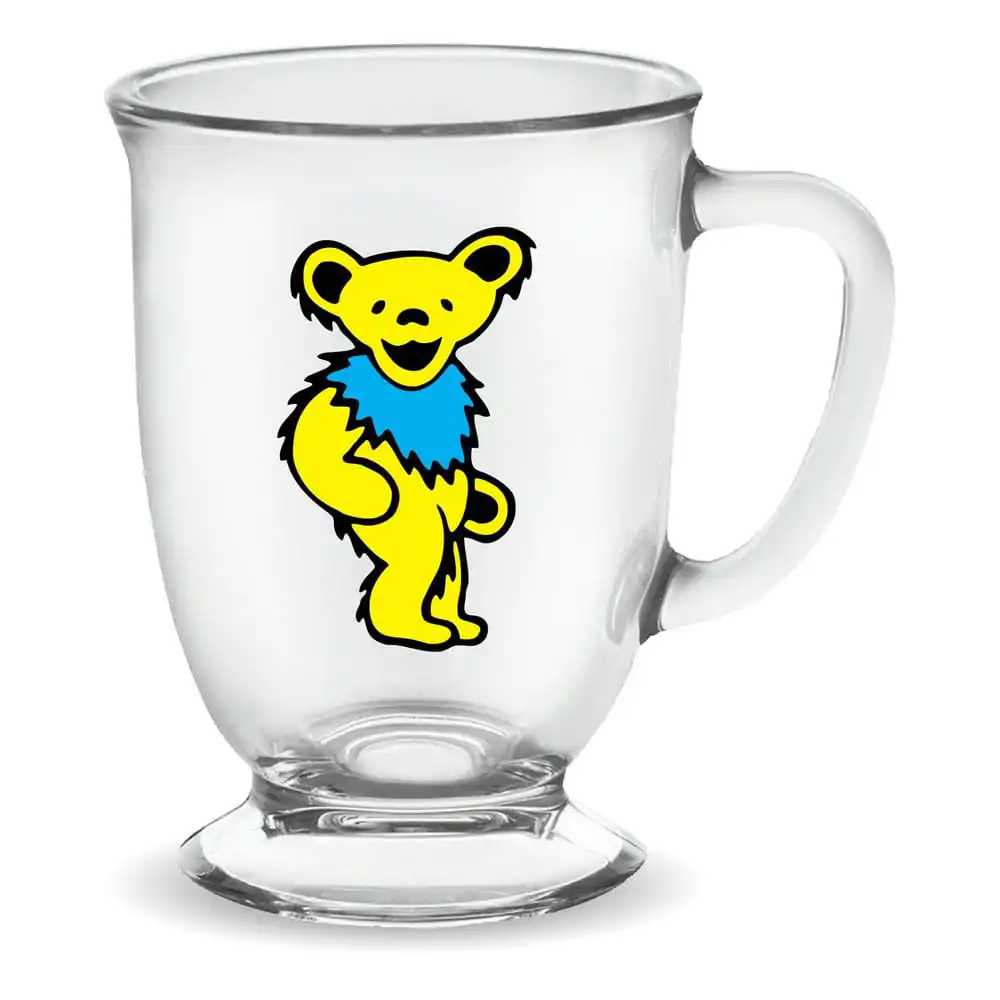 Grateful Dead: Yellow Dancing Bear Glass Cafe *Krigla* 470 ml fotografija izdelka