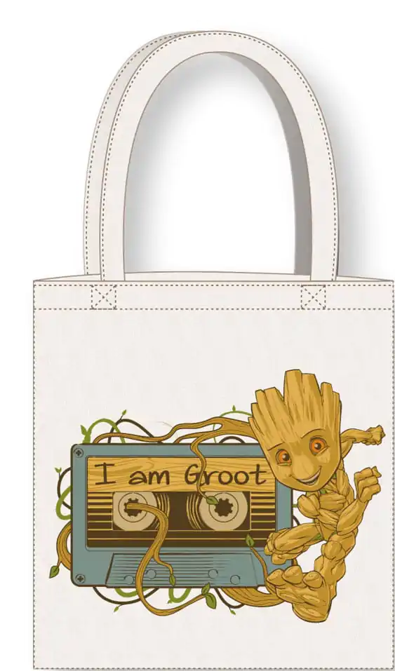 Guardians of the Galaxy Tote Bag Jaz sem Groot bombažna vrečka fotografija izdelka