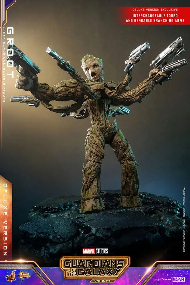 Guardians of the Galaxy Vol. 3 Movie Masterpiece akcijska figura 1/6 Groot (Deluxe Version) 32 cm fotografija izdelka