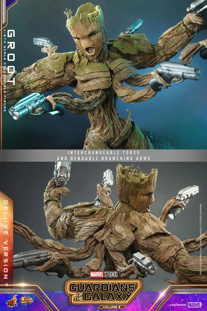 Guardians of the Galaxy Vol. 3 Movie Masterpiece akcijska figura 1/6 Groot (Deluxe Version) 32 cm fotografija izdelka