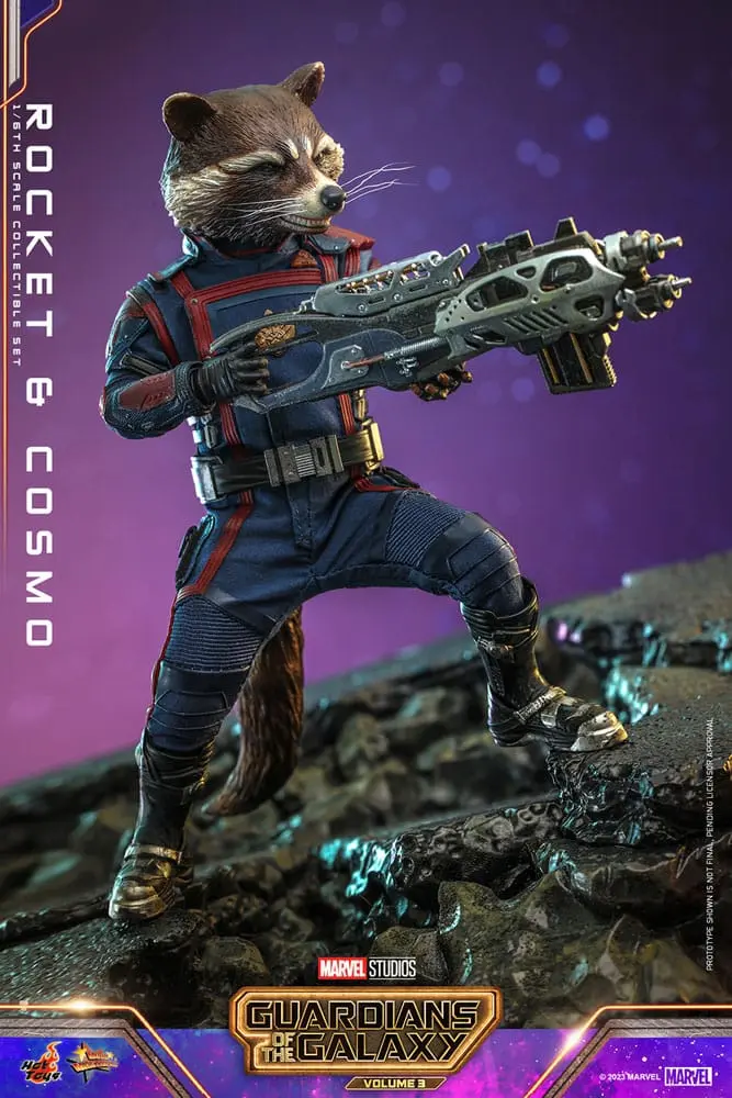 Guardians of the Galaxy Vol. 3 Movie Masterpiece akcijske figure 1/6 Rocket & Cosmo 16 cm fotografija izdelka