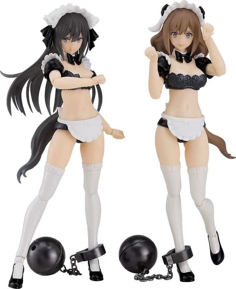 Guilty Princess Plastic Model Kit PLAMAX GP-07 Underwear Body Girl Ran & Jelly: Maid Ver. Set 16 cmGuilty Princess plastični model komplet PLAMAX GP-07 Underwear Body Girl Ran & Jelly: Maid Ver. Set 16 cm fotografija izdelka