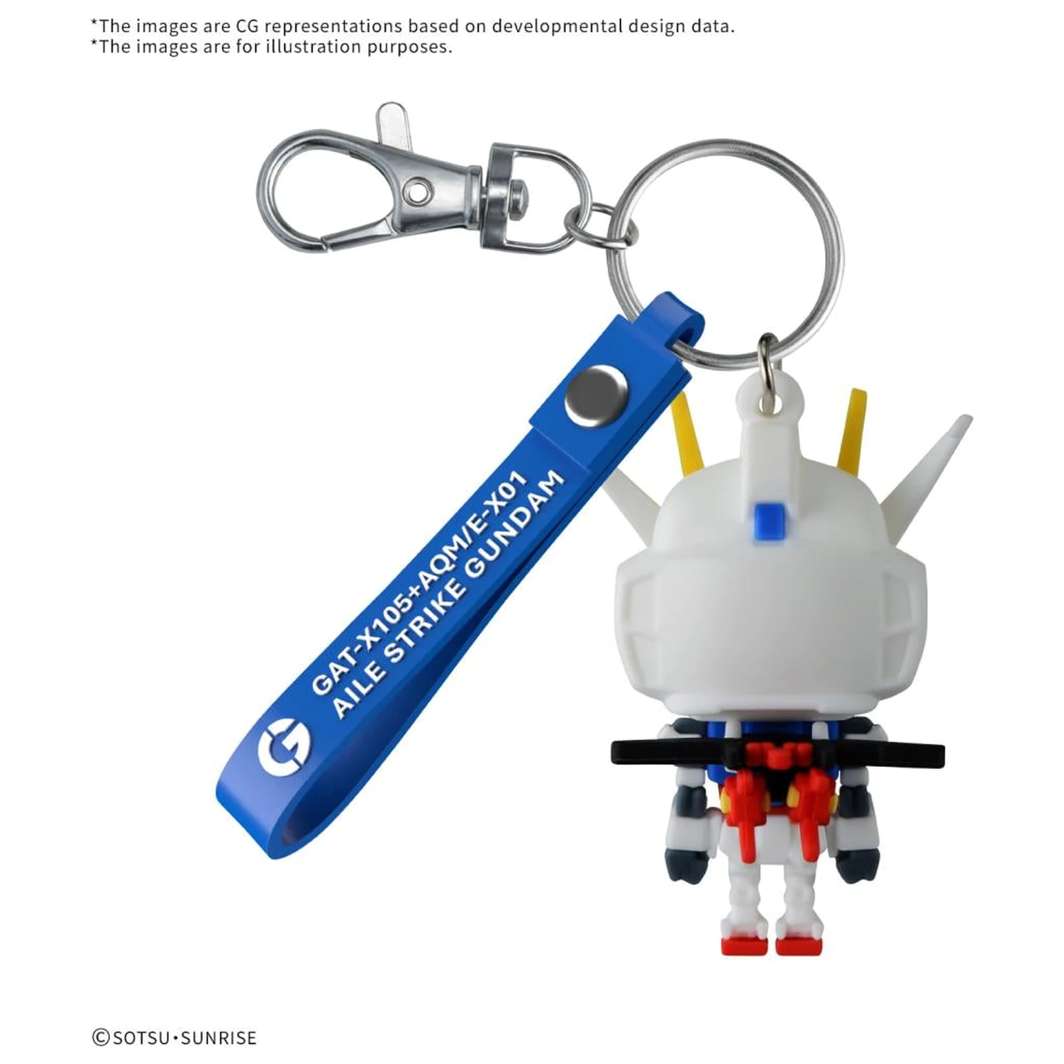 GUNDAM Aile STPLA-KUN 3D gumijasti obesek za ključe maskota fotografija izdelka