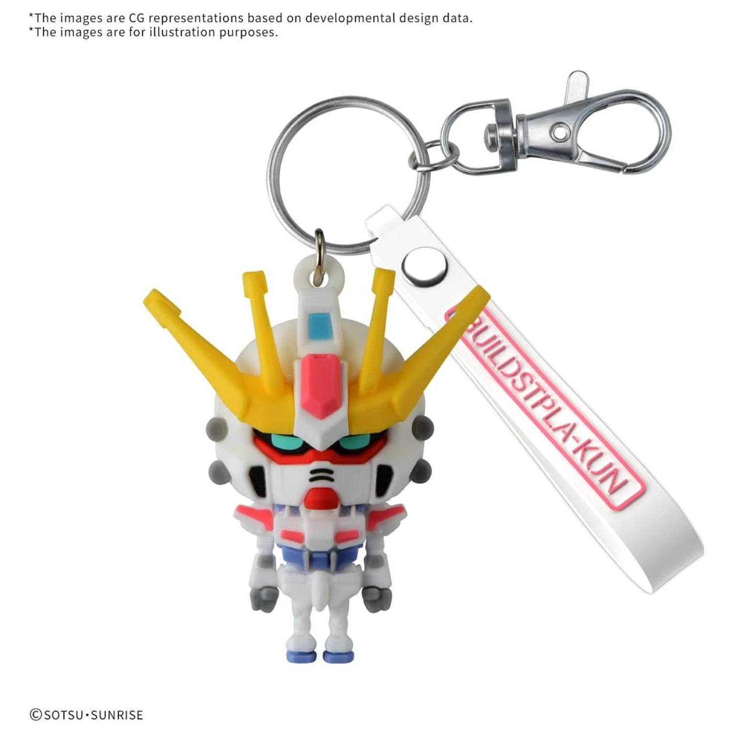 Gundam Build Stpla-kun 3D gumijasti obesek za ključe maskota fotografija izdelka