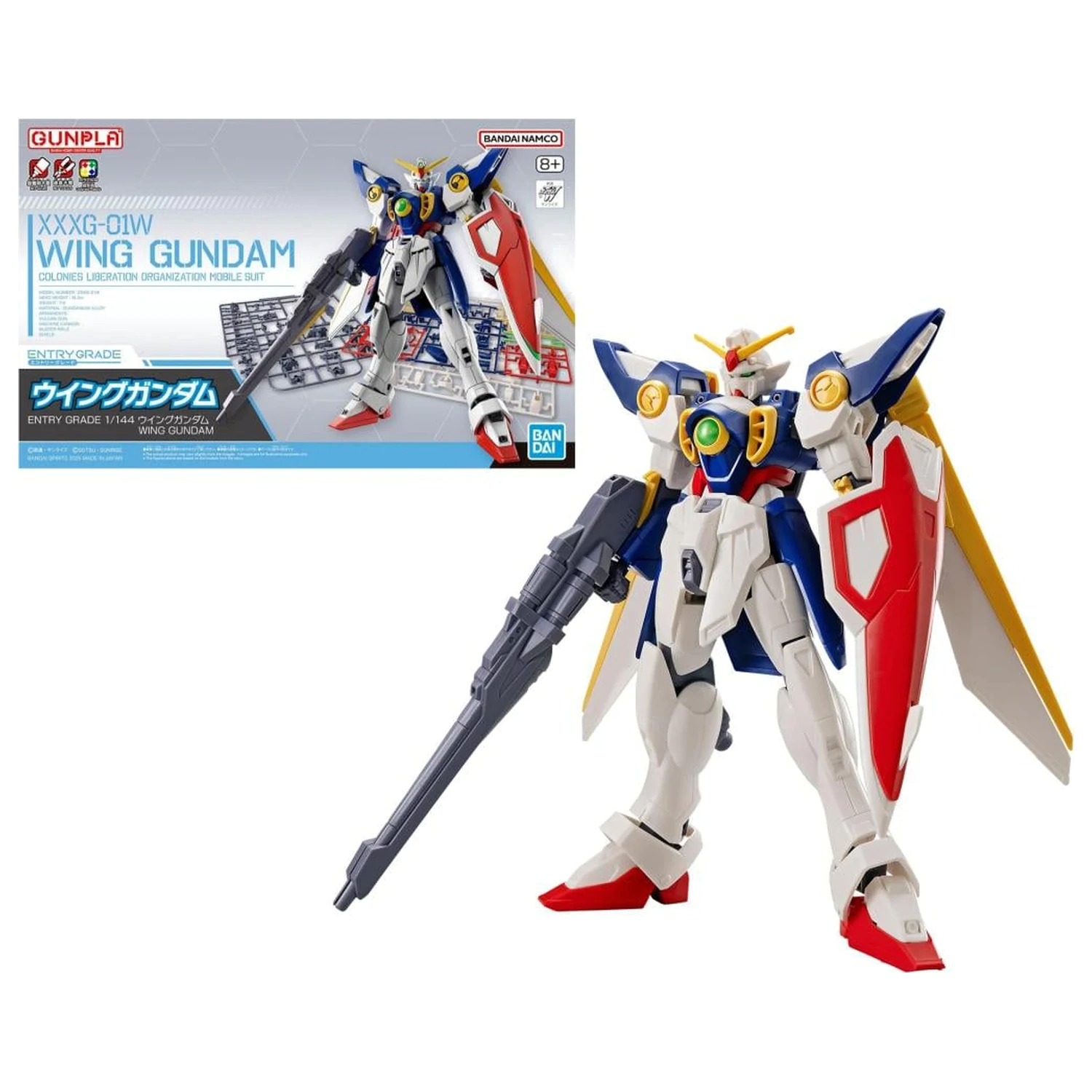 Gundam Entry Grade 1/144 Wing Gundam komplet modela fotografija izdelka