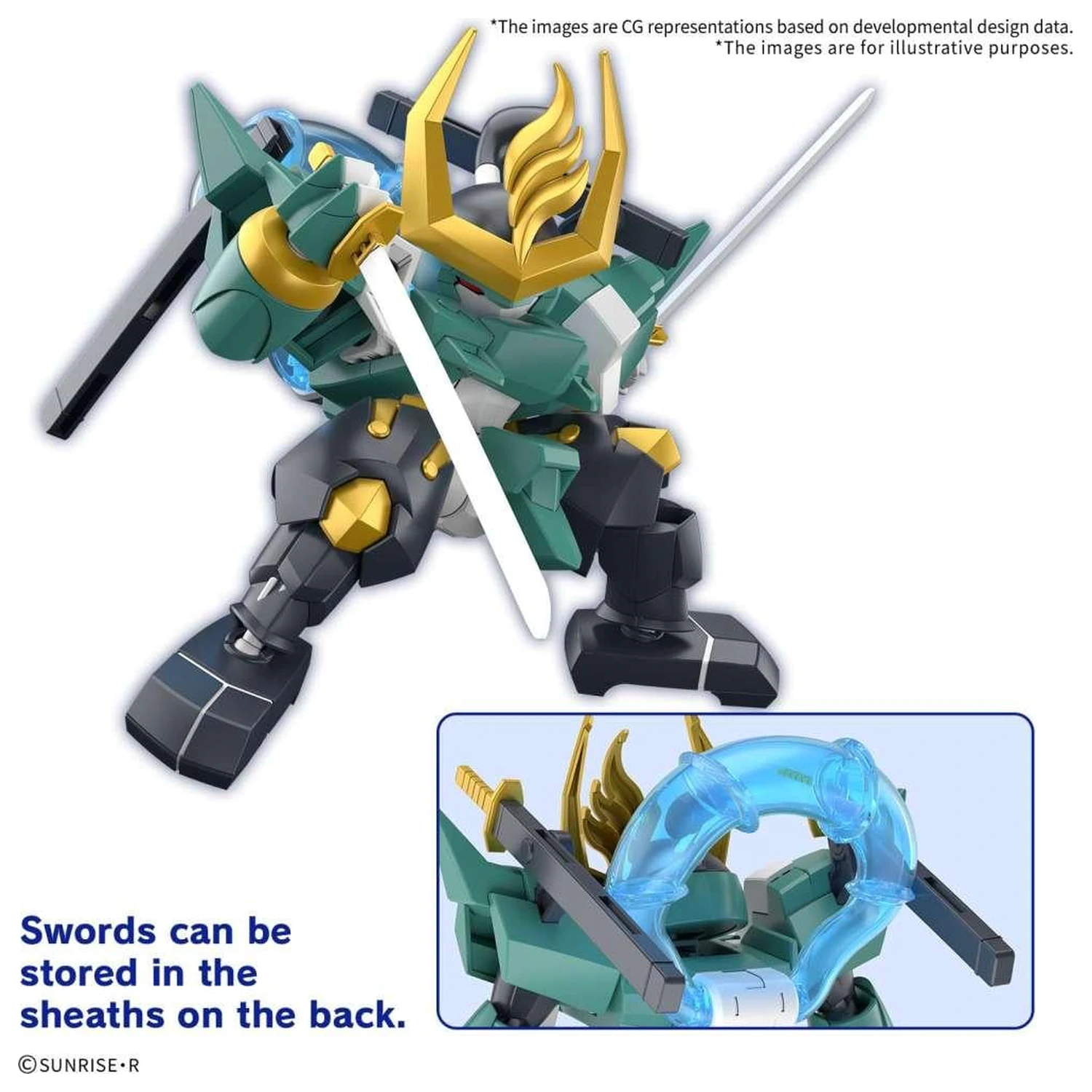 Gundam Fujinmaru Komplet modela fotografija izdelka