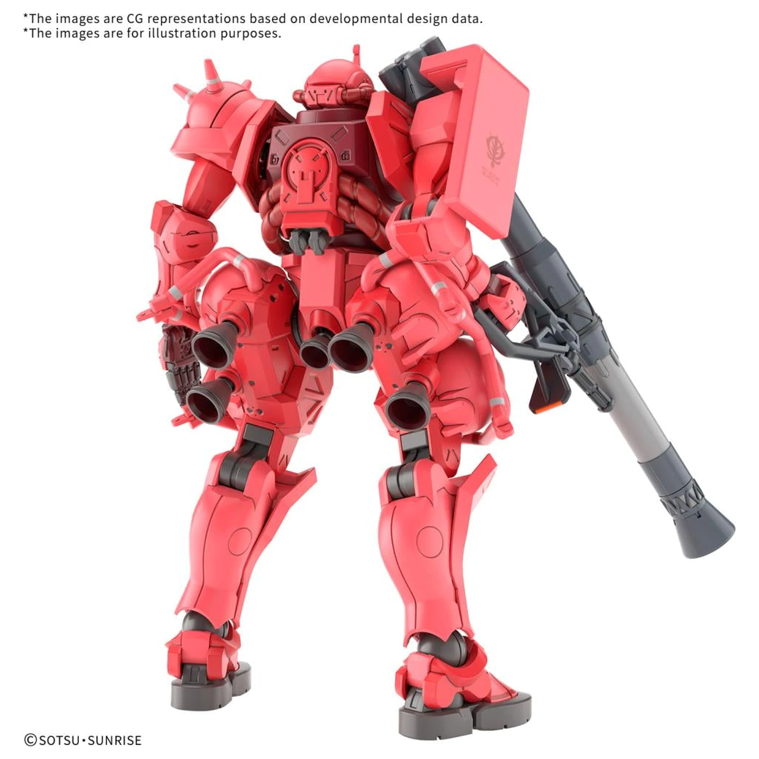 GUNDAM HG 1/144 Char's Zaku (GQ) Model Komplet fotografija izdelka