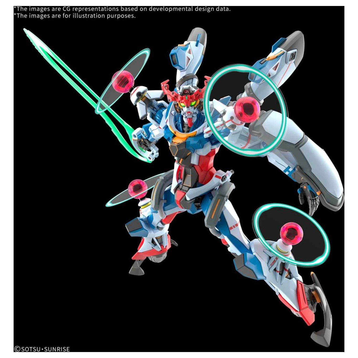 Gundam HG 1/144 GQuuuuuuX (Endymion Unit Awakened) komplet modela fotografija izdelka