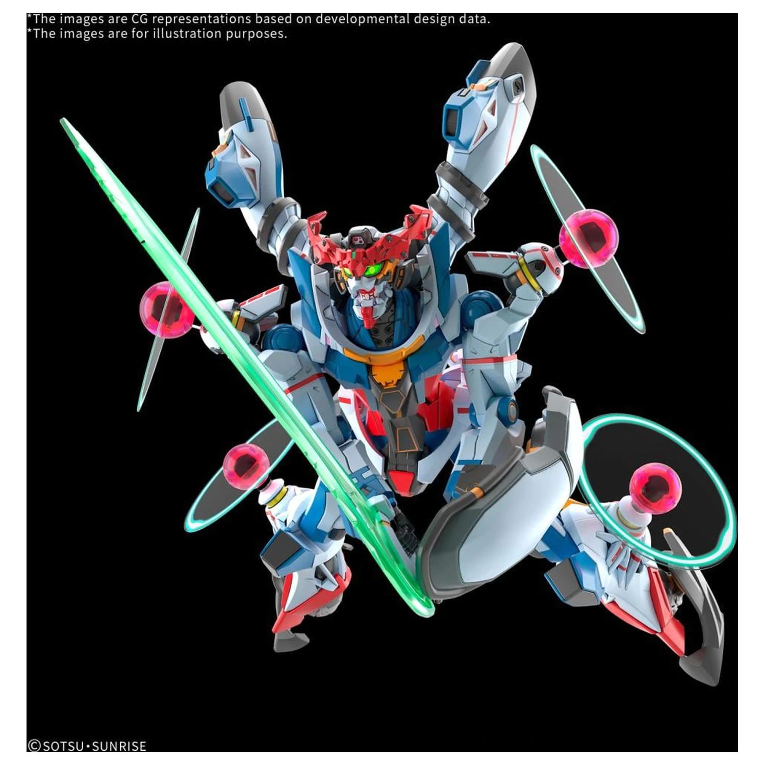 Gundam HG 1/144 GQuuuuuuX (Endymion Unit Awakened) komplet modela fotografija izdelka