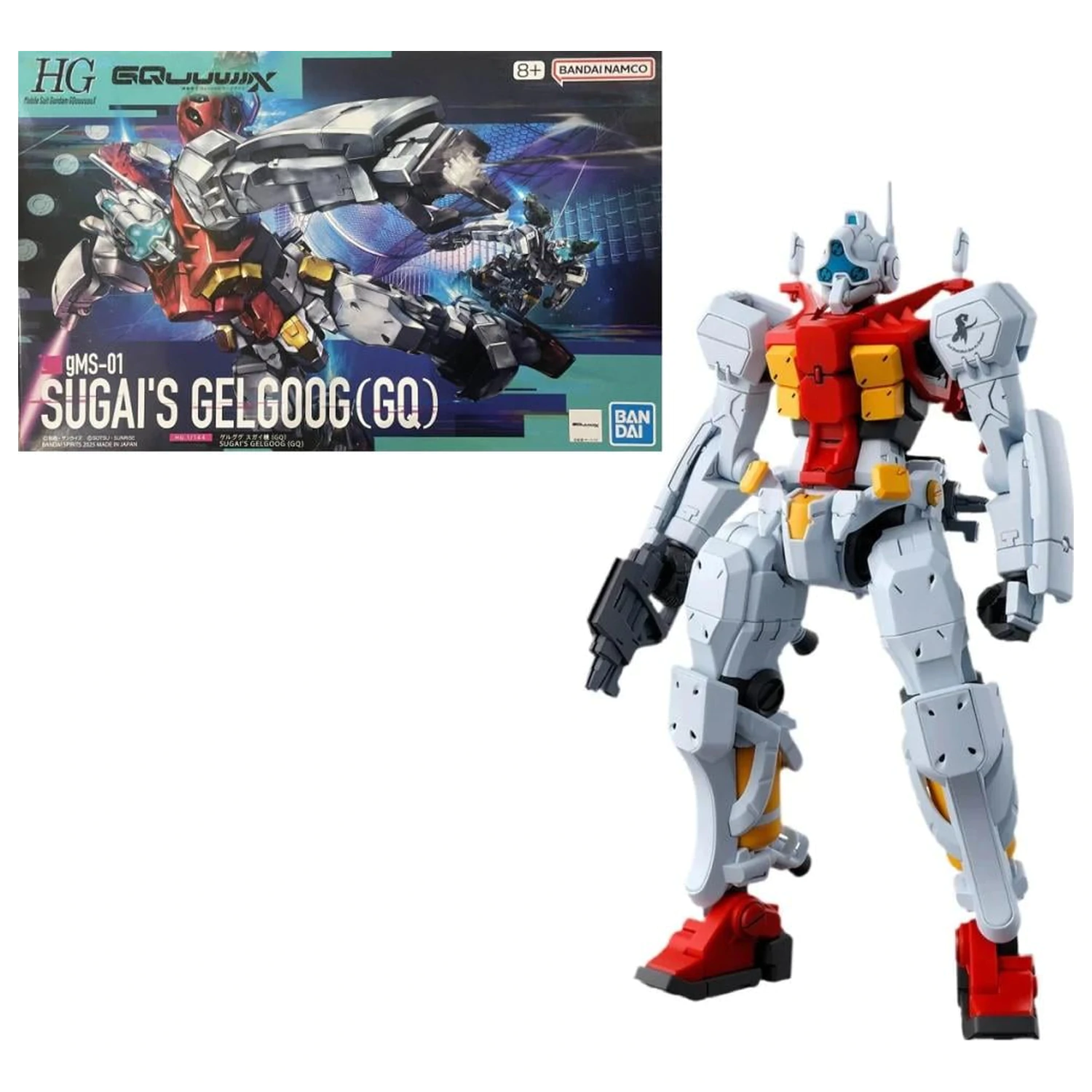 GUNDAM HG 1/144 GQuuuuuuX Sugai's Gelgoog (GQ) komplet modela fotografija izdelka