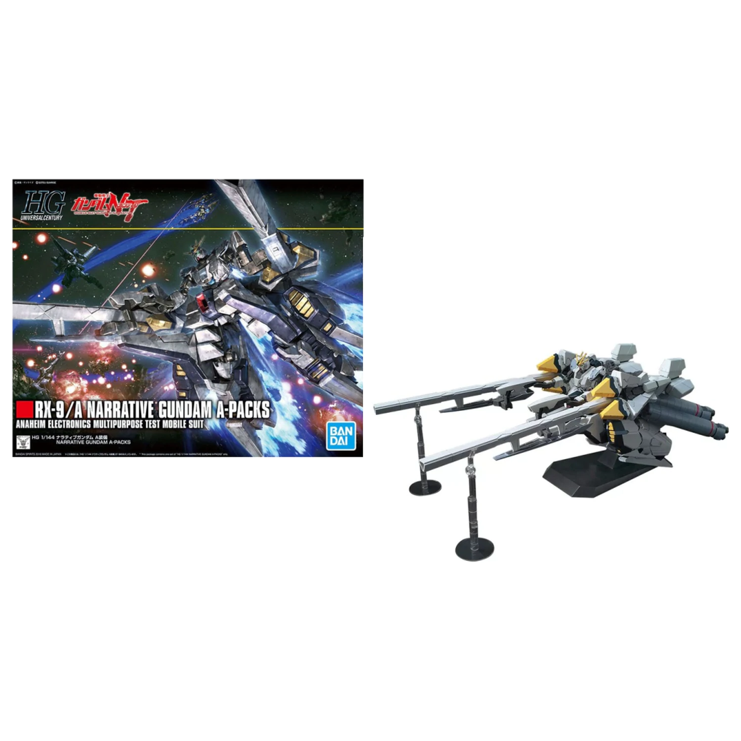 GUNDAM HG 1/144 Narrative Gundam A-Packs komplet modelov fotografija izdelka