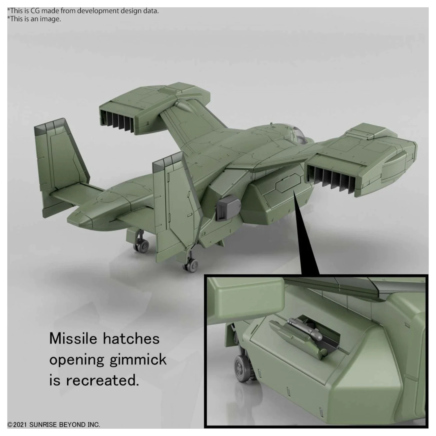 Gundam HG 1/72 V-33 Stork Carrier komplet modelov fotografija izdelka