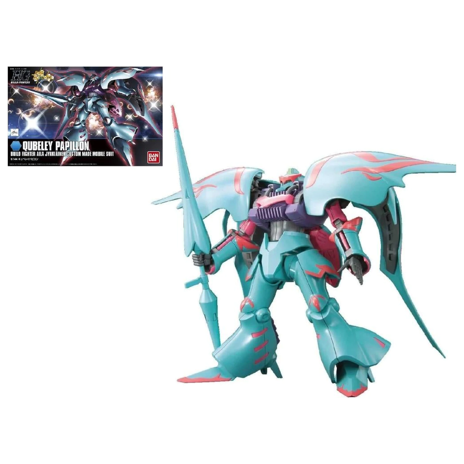 GUNDAM HGBF 1/144 Qubeley Papillon komplet modela fotografija izdelka
