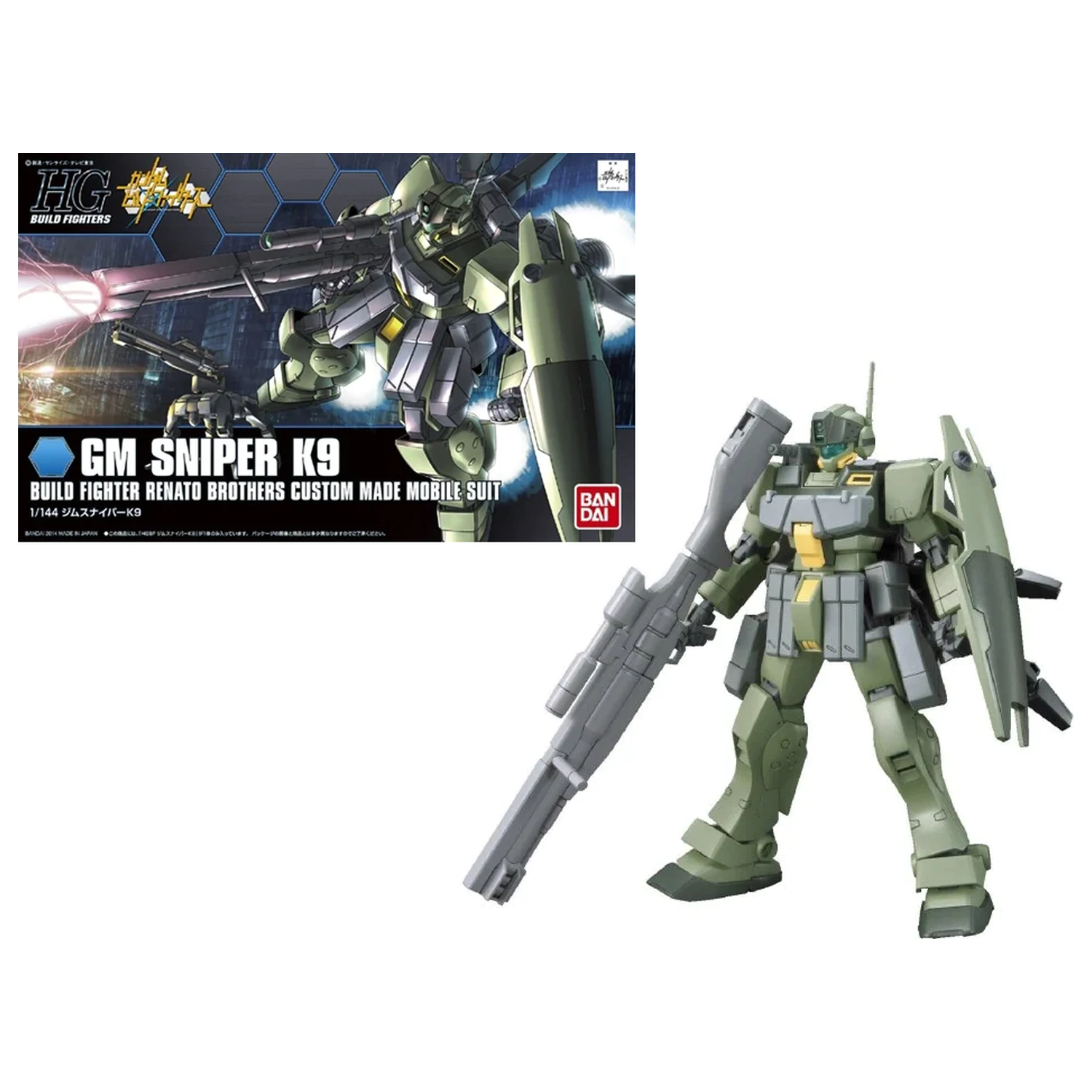 Gundam HGBF GM Sniper K9 1/144 komplet modela fotografija izdelka