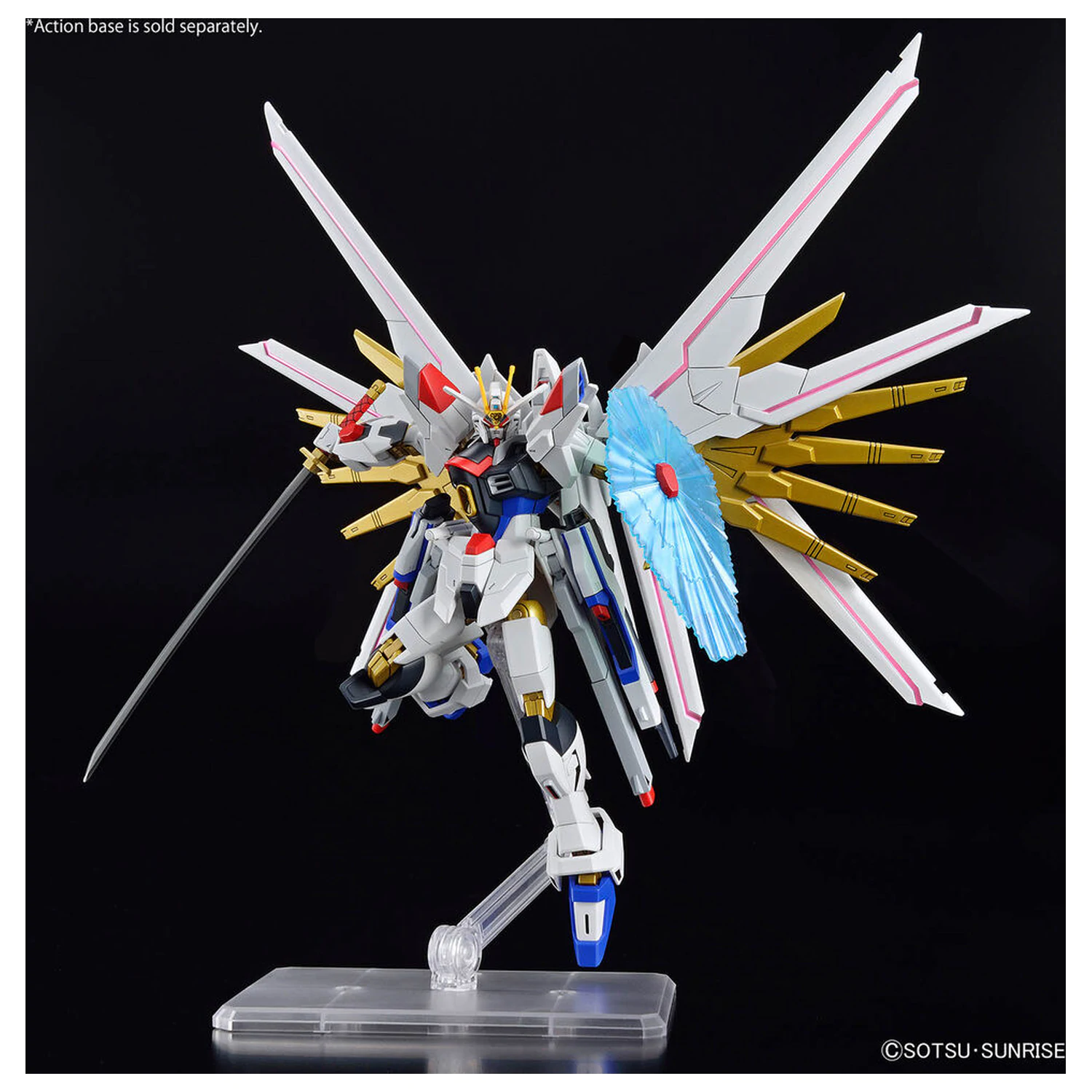 Model Komplet HGCE 1/144 Mighty Strike Freedom Gundam fotografija izdelka