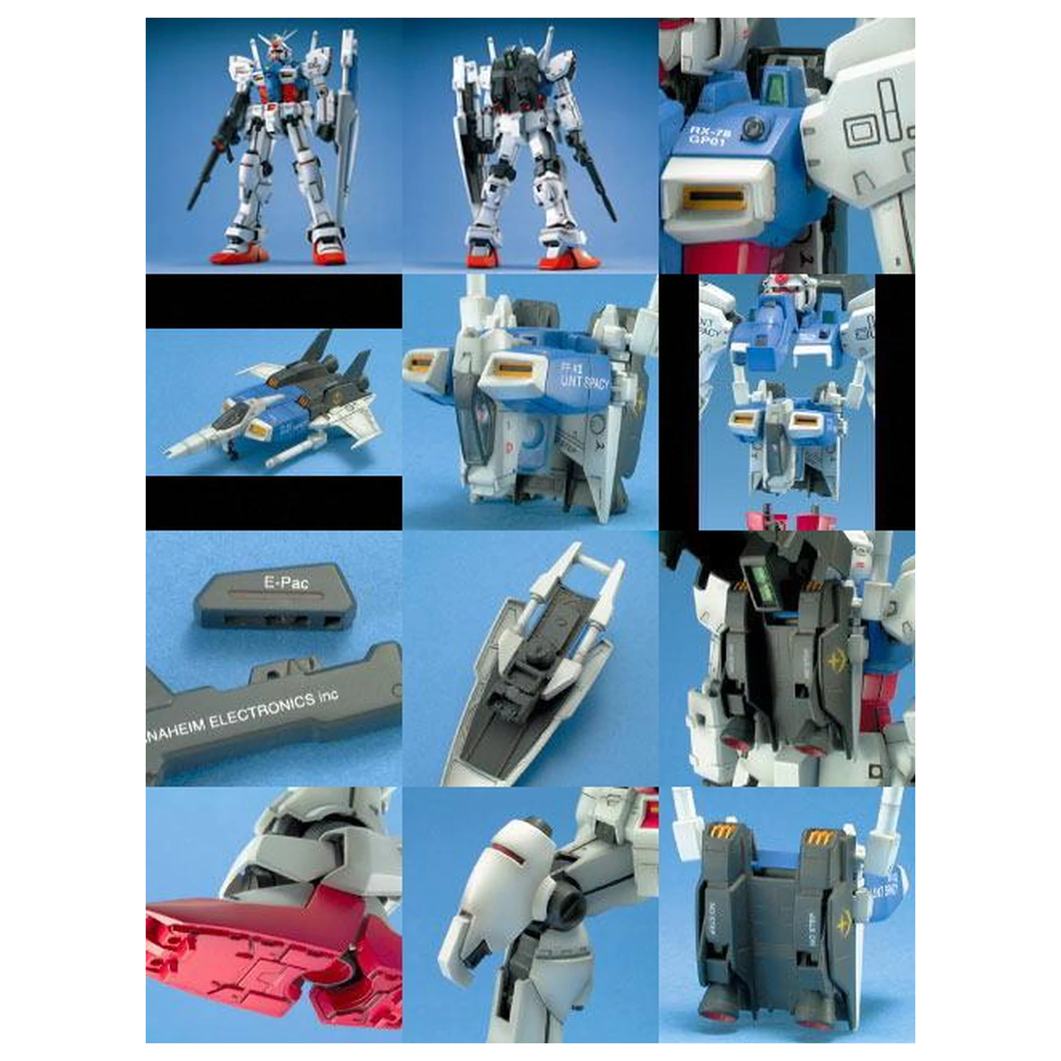 Gundam MG 1/100 Gundam GP01 komplet modela fotografija izdelka