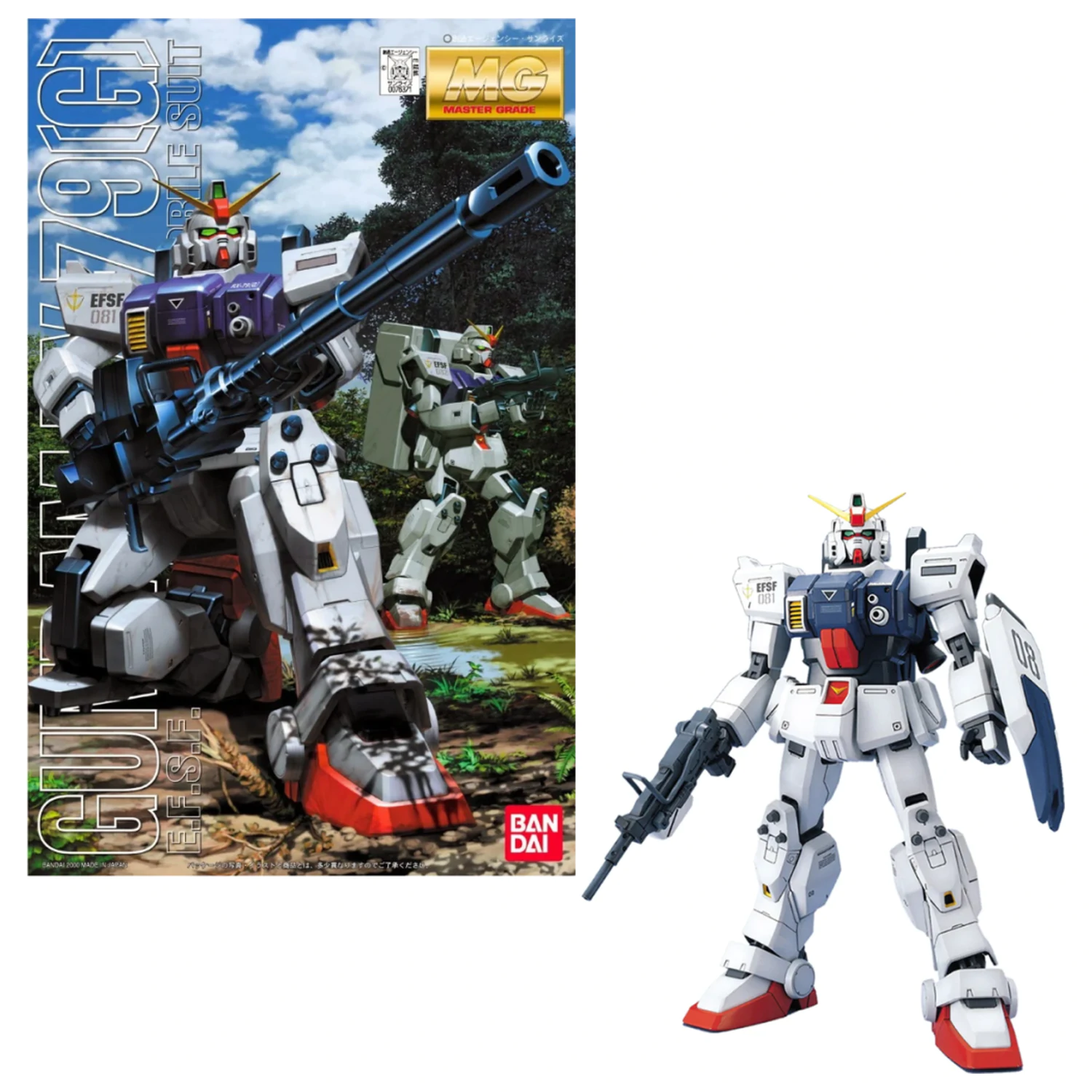 Gundam MG 1/100 Gundam RX-79(G) Komplet modela fotografija izdelka