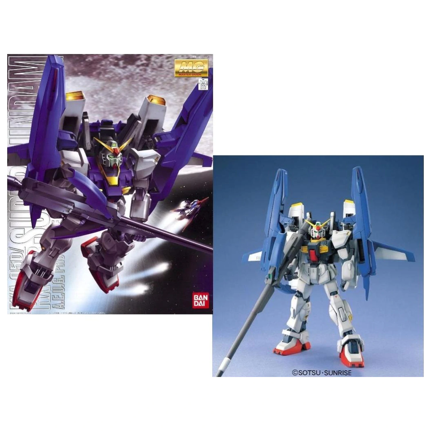 Gundam MG 1/100 Super Gundam komplet modela fotografija izdelka