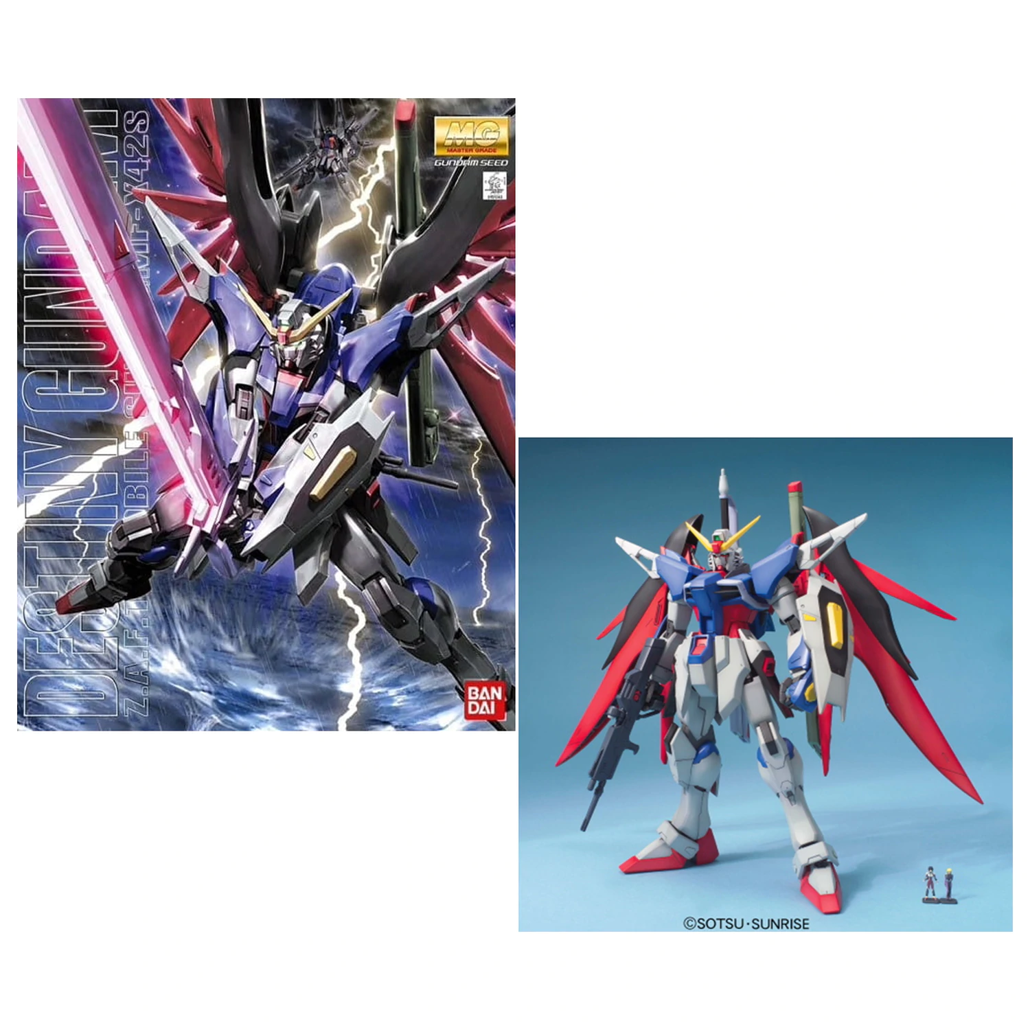 Gundam MG Destiny Gundam 1/100 komplet modela fotografija izdelka
