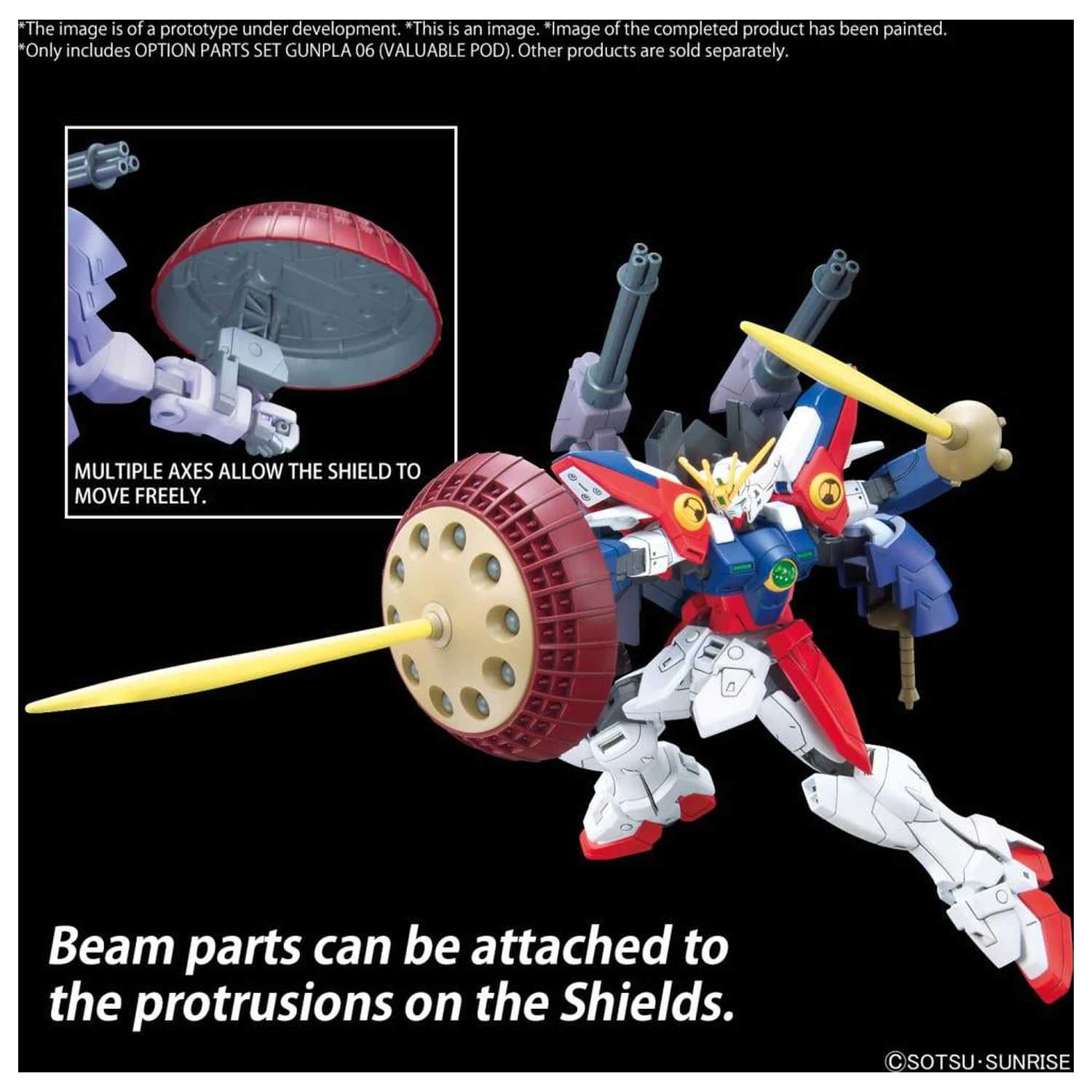 Gundam Option Parts Set Gunpla 06 (Valuable Pod) Komplet modela fotografija izdelka