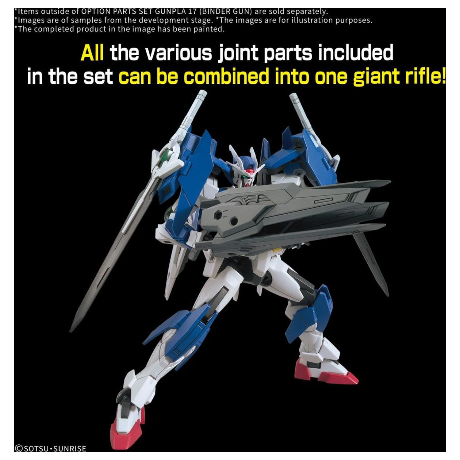 Gundam Opcionalni Deli Set Gunpla 17 (Vezni Pištola) Komplet modela fotografija izdelka