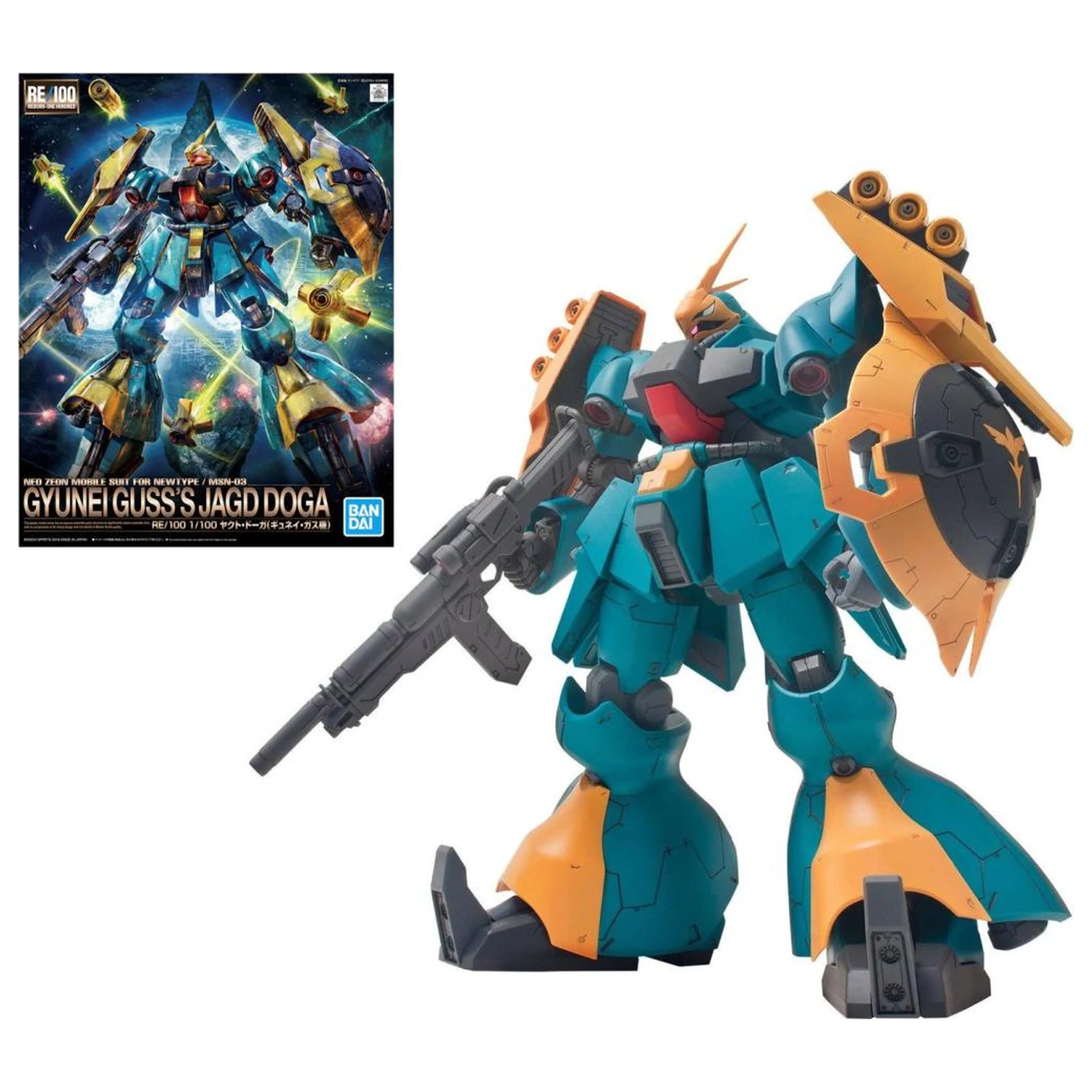 Gundam RE/100 1/100 Gyunei Guss's Jagd Doga maketa fotografija izdelka
