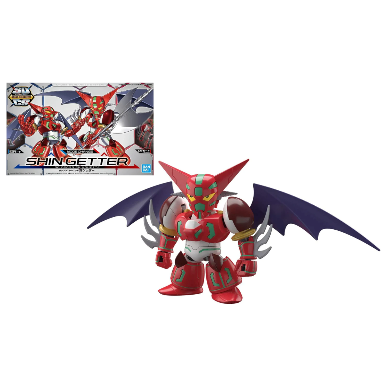 GUNDAM SD Cross Silhouette Shin Getter Set modela fotografija izdelka
