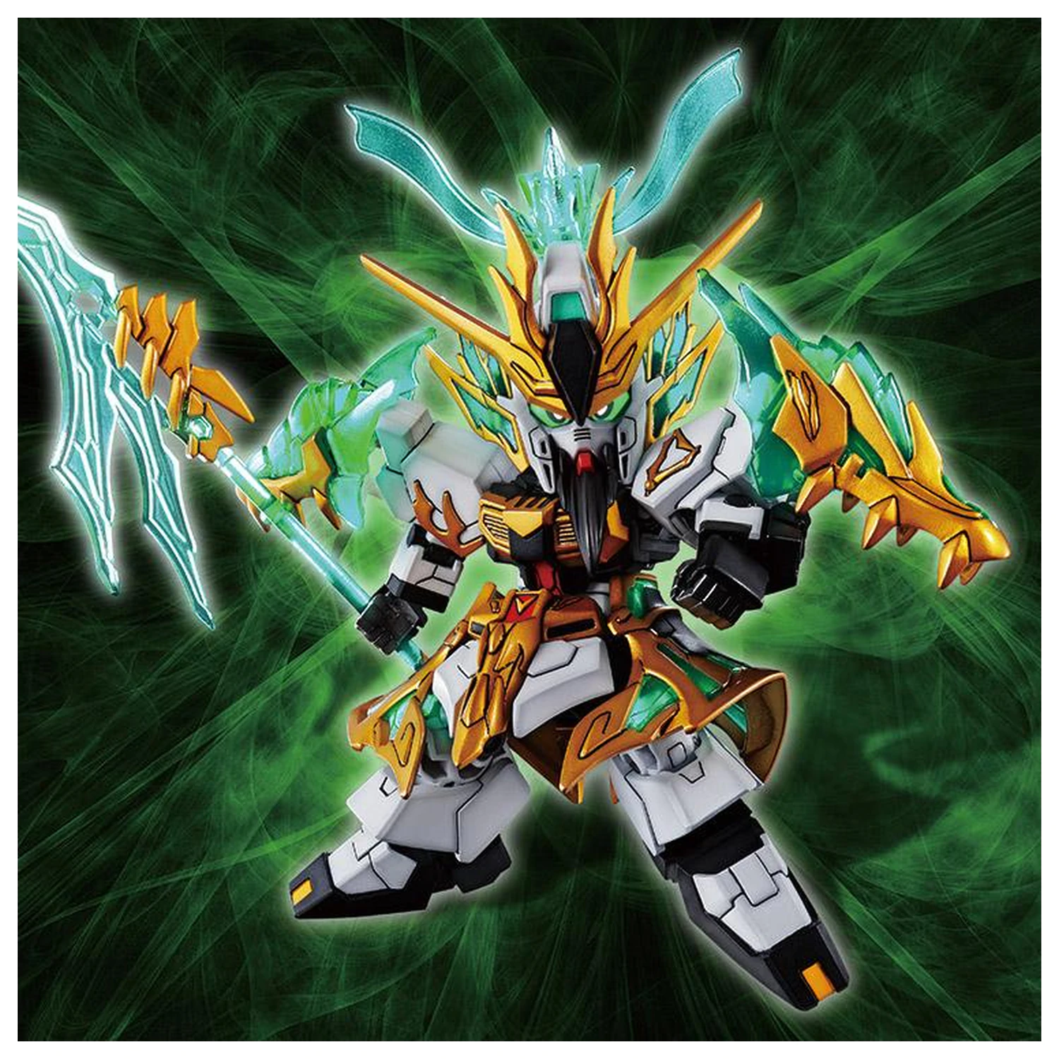 Gundam SD Sangoku Soketsuden Guan Yu Yun Chang Nu Gundam komplet modela fotografija izdelka