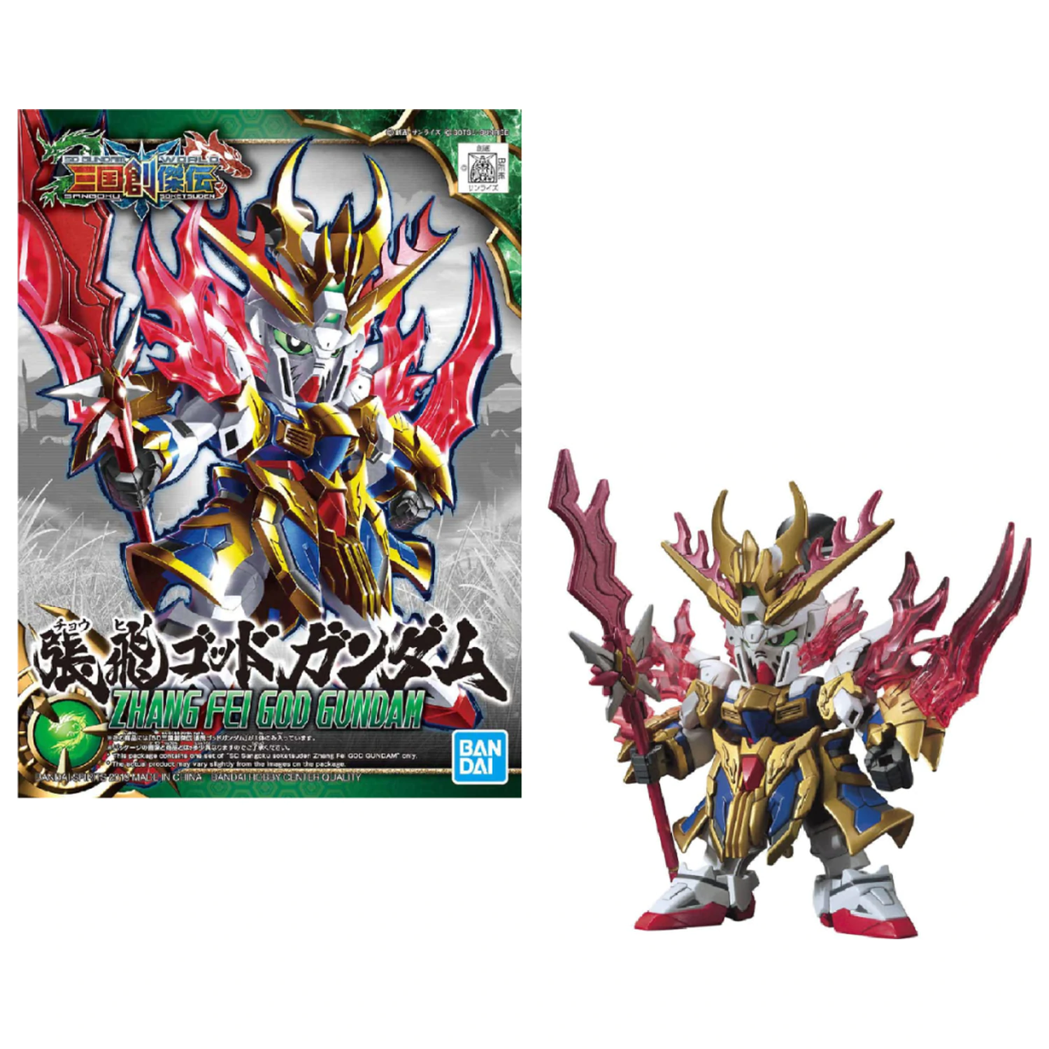 GUNDAM SD Sangoku Soketsuden Zhang Fei God Gundam Komplet modela fotografija izdelka