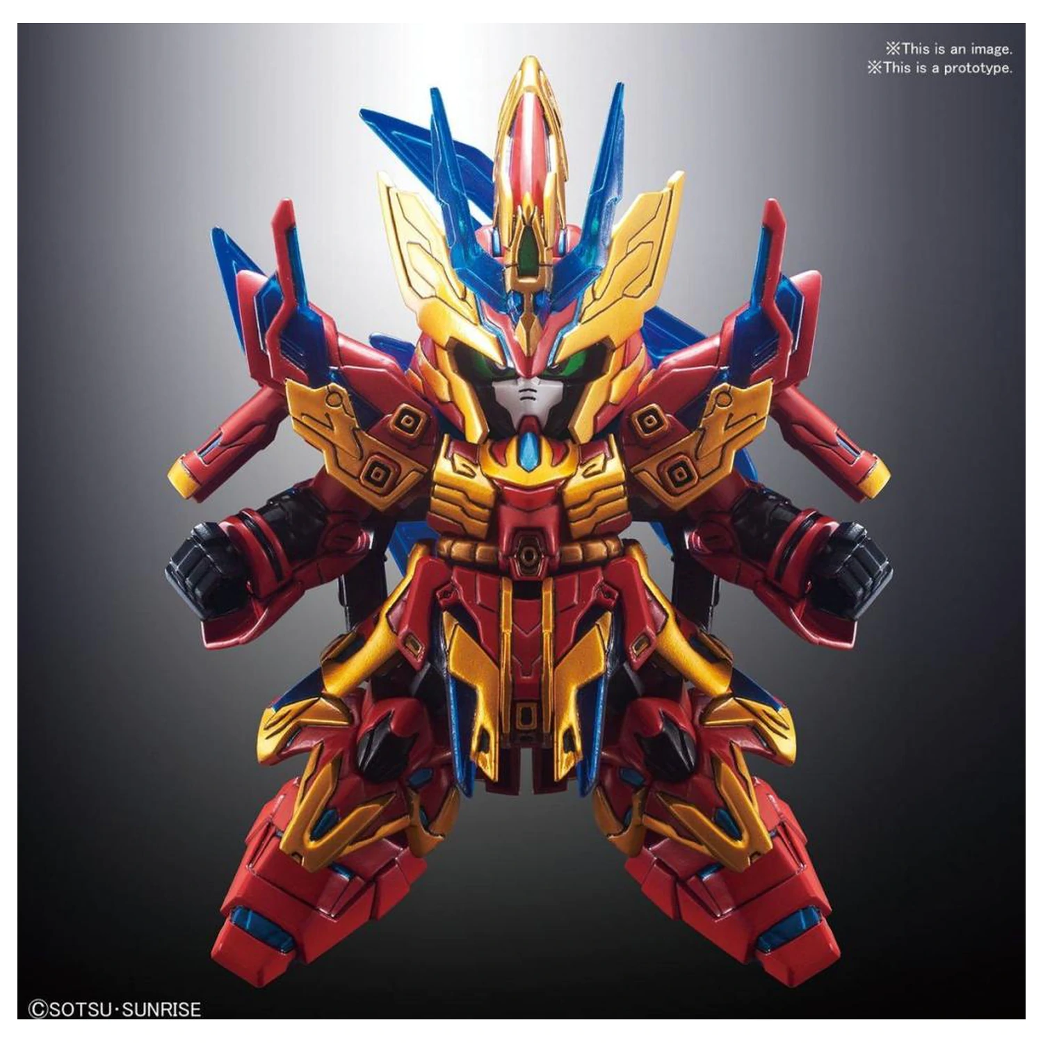 Gundam SD Sangoku Soketsuden Zhang Liao Sazabi Komplet modela fotografija izdelka