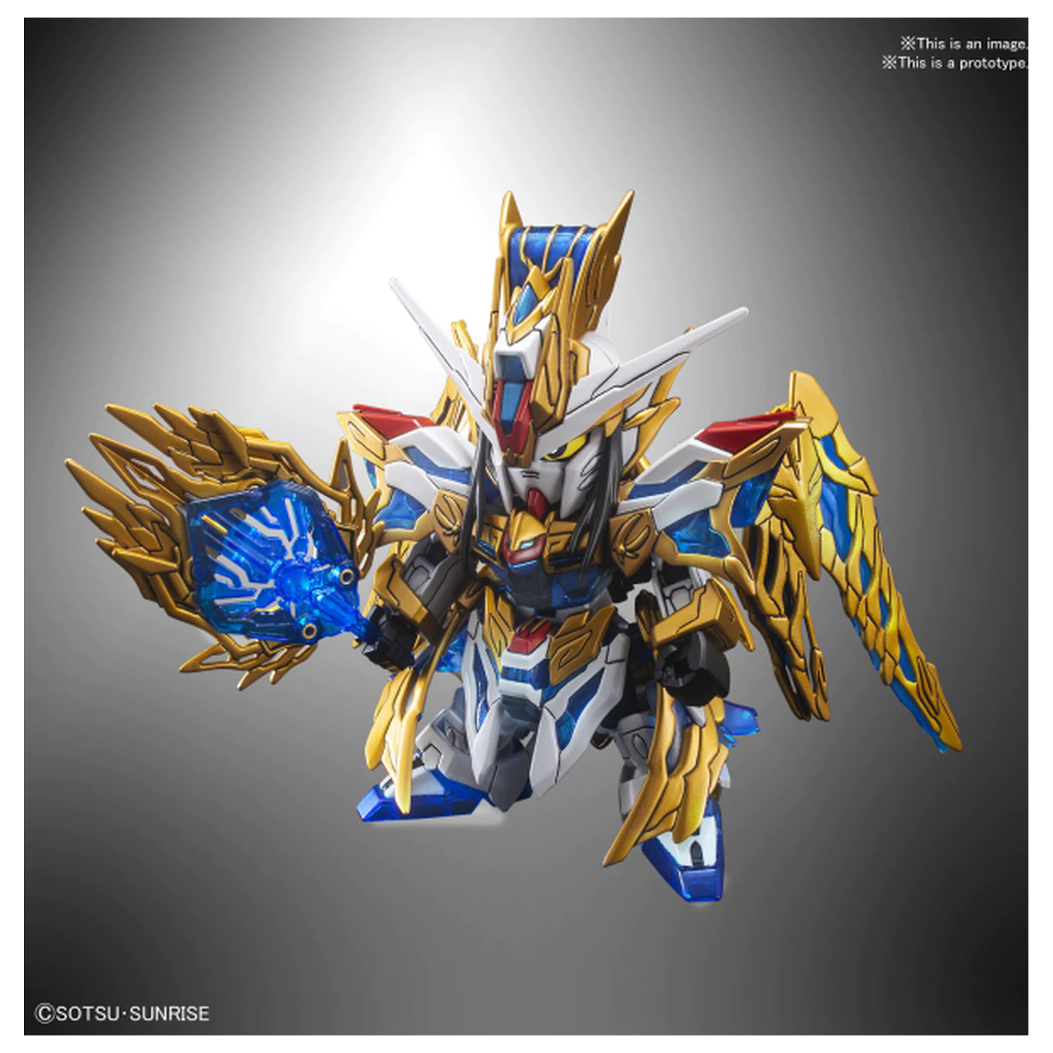 Gundam SD Sangoku Soketsuden Zhuge Liang Freedom Gundam komplet modela fotografija izdelka