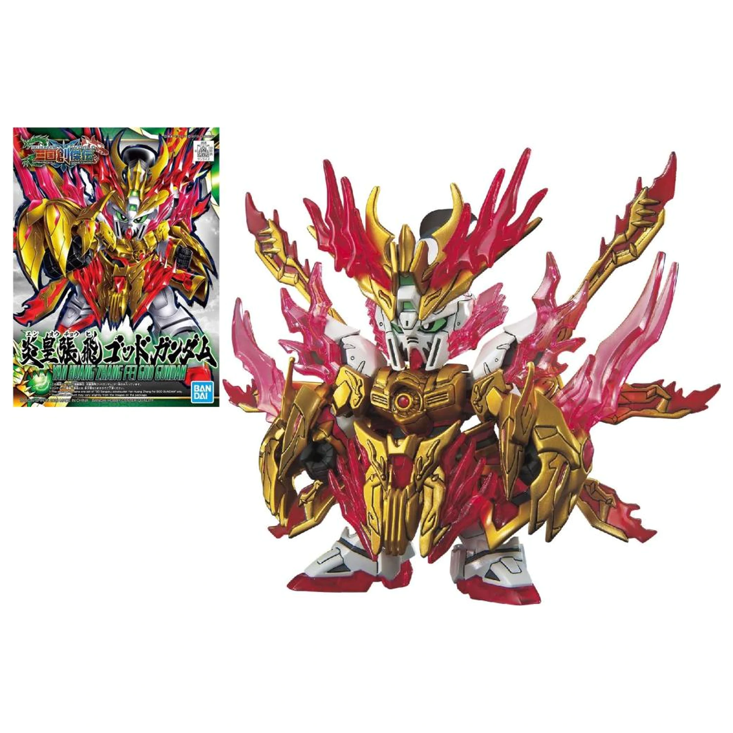 Gundam SD Sangoku Yan Huang Zhang Fei God Gundam Komplet modela fotografija izdelka