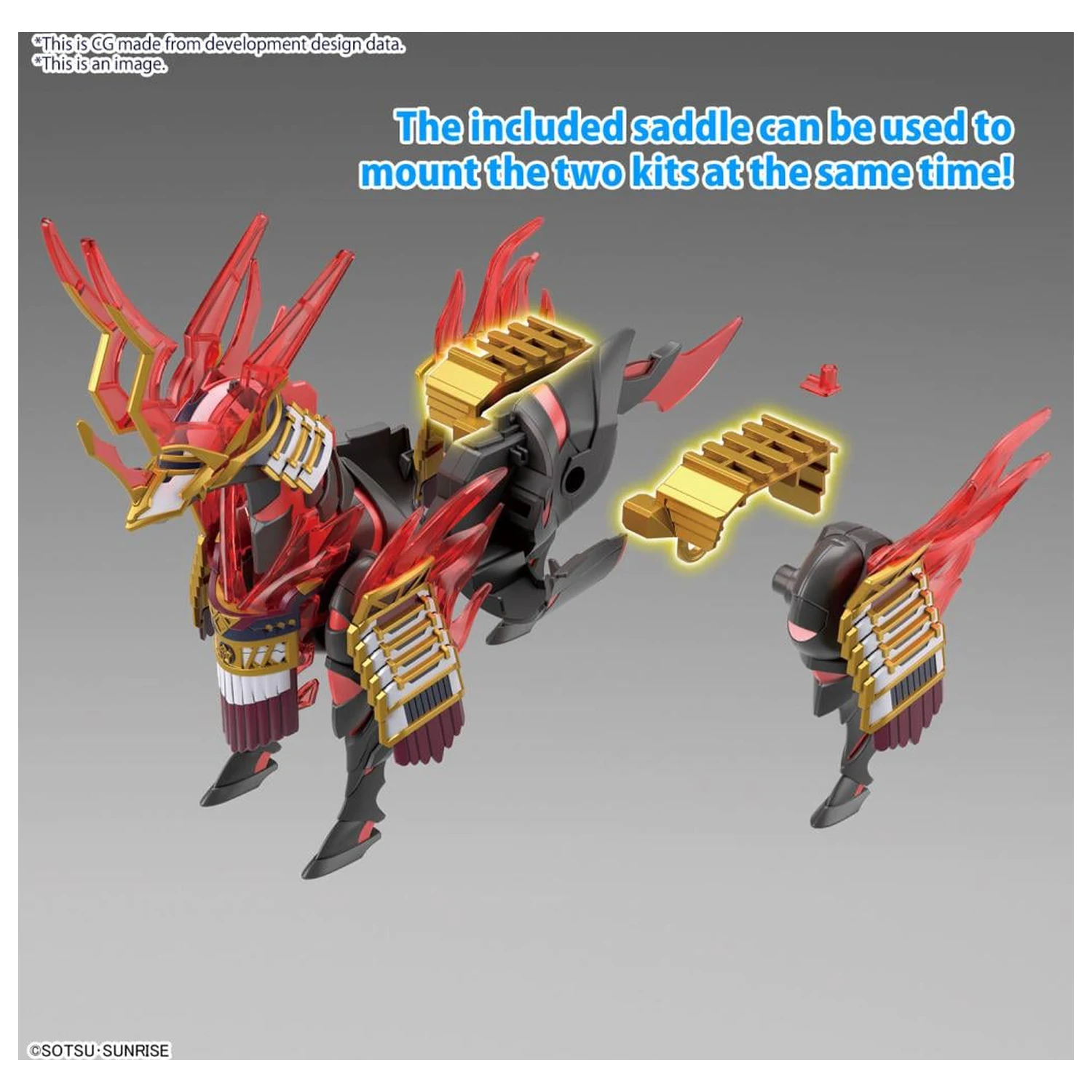 GUNDAM SDW Heroes Nobunaga's War Horse komplet modela fotografija izdelka
