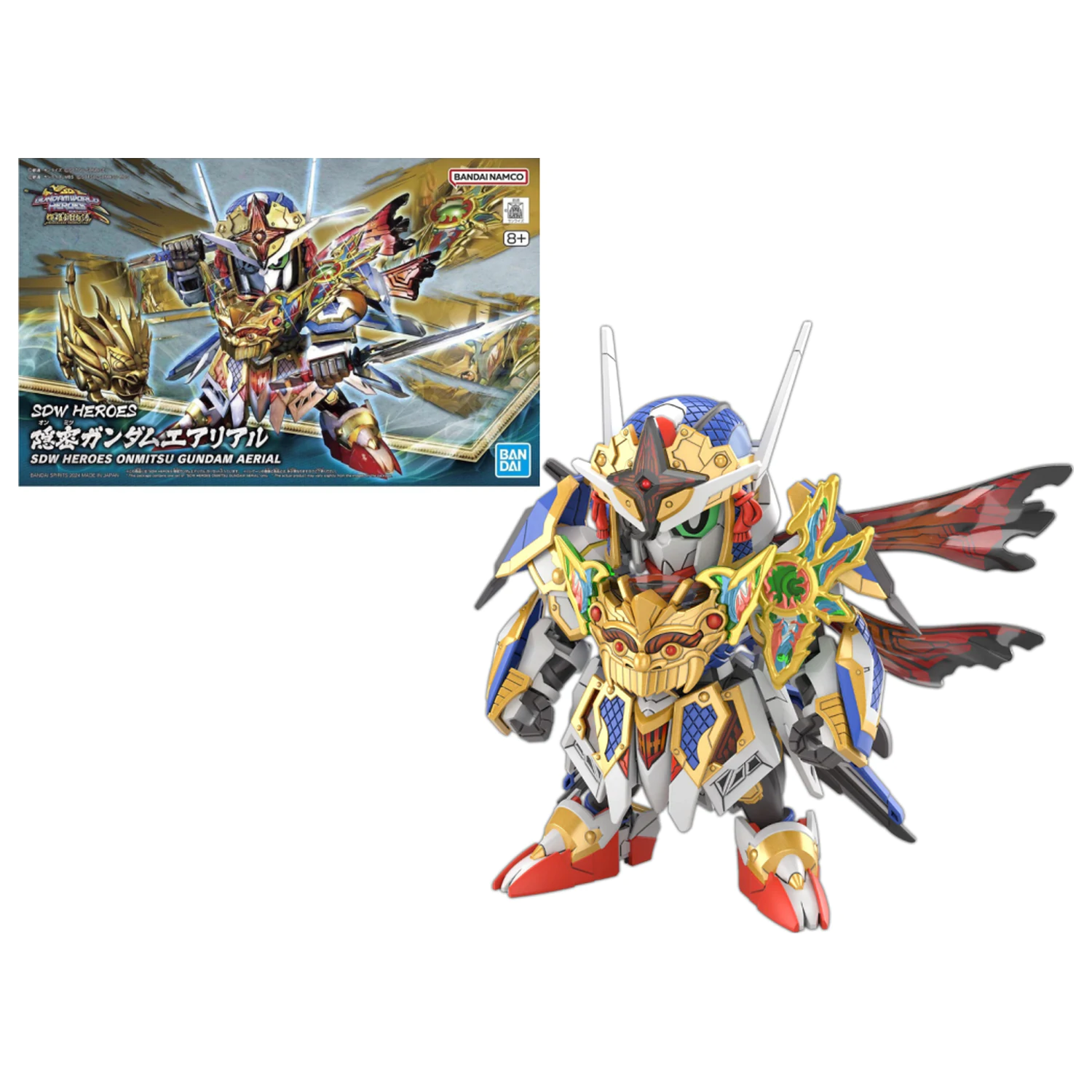 GUNDAM SDW Heroes Onmitsu Gundam Aerial Komplet modela fotografija izdelka