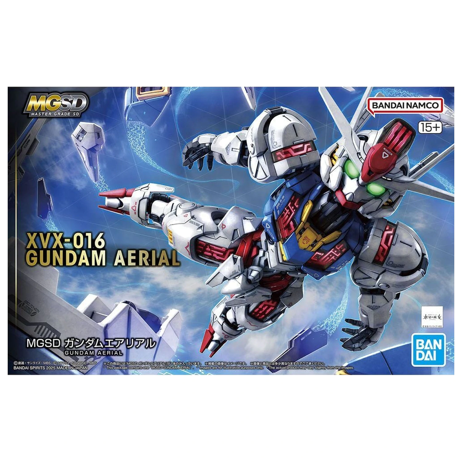 Gundam The Witch from Mercury XVX-016 Gundam Aerial Mobile Suit Model komplet MGSD fotografija izdelka