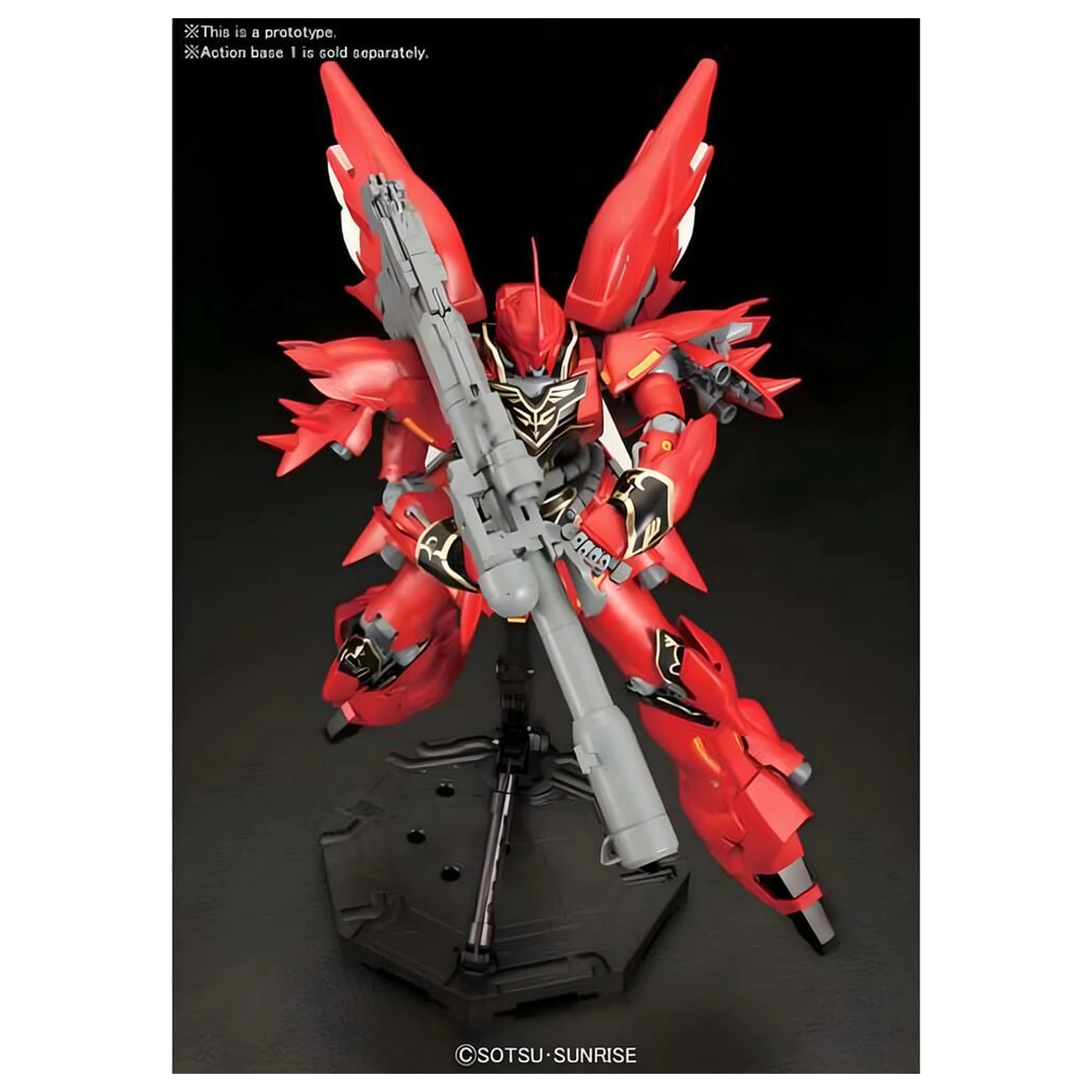Gundam UC MSN-06S Sinanju Anime Color Ver. komplet modela gibljive obleke MG 1/100 fotografija izdelka