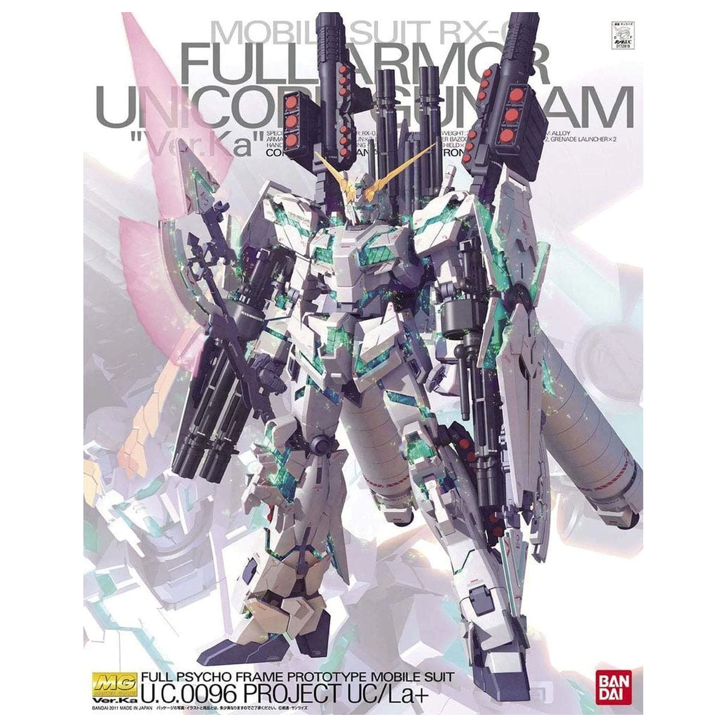 Gundam UC RX-0 Full Armor Unicorn Gundam Ver. Ka Mobilni Oklep Komplet Modelov MG 1/100 fotografija izdelka