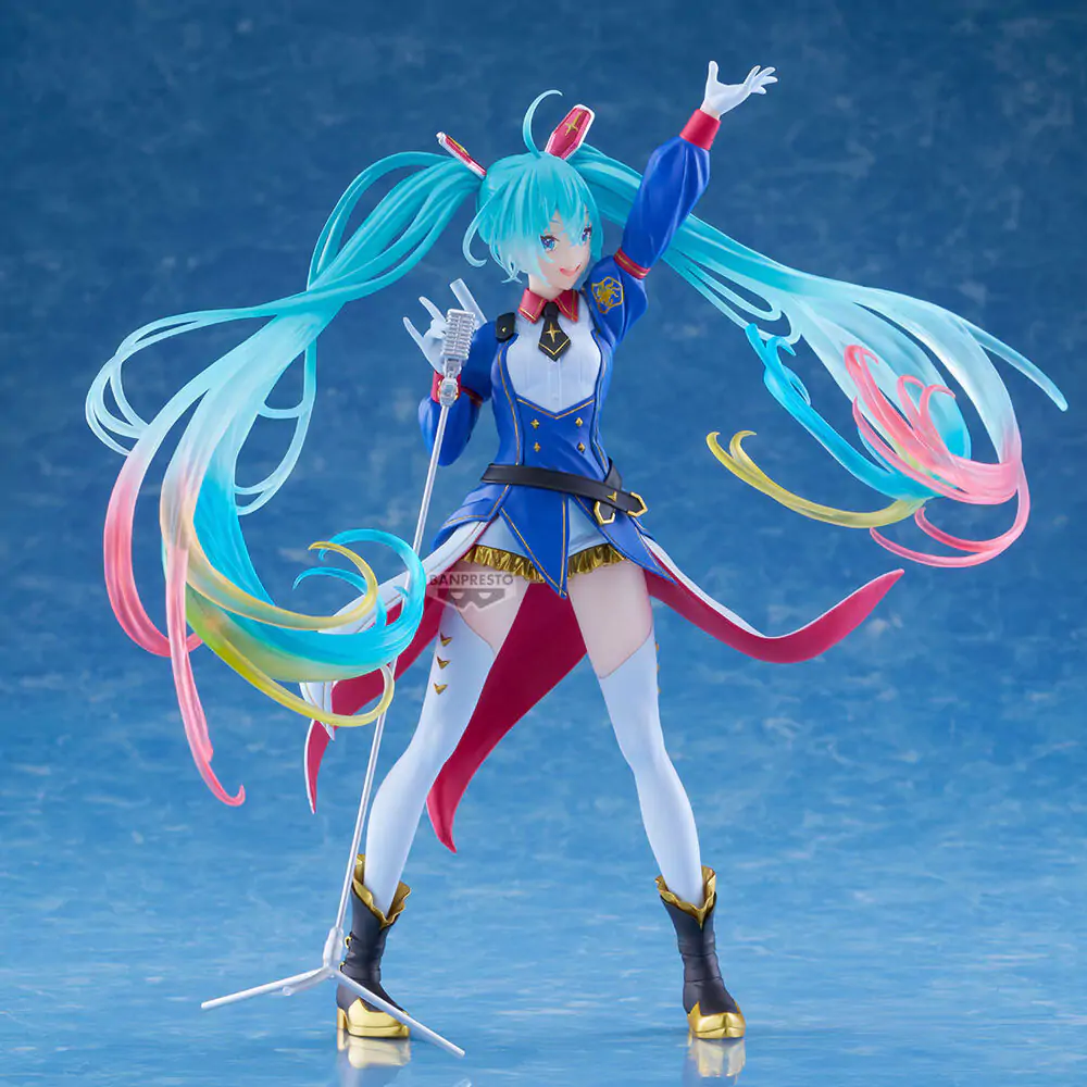 Gundam x Hatsune Miku 45th Anniversary Gundam Collaboration Banpresto Evolve figura 21cm fotografija izdelka