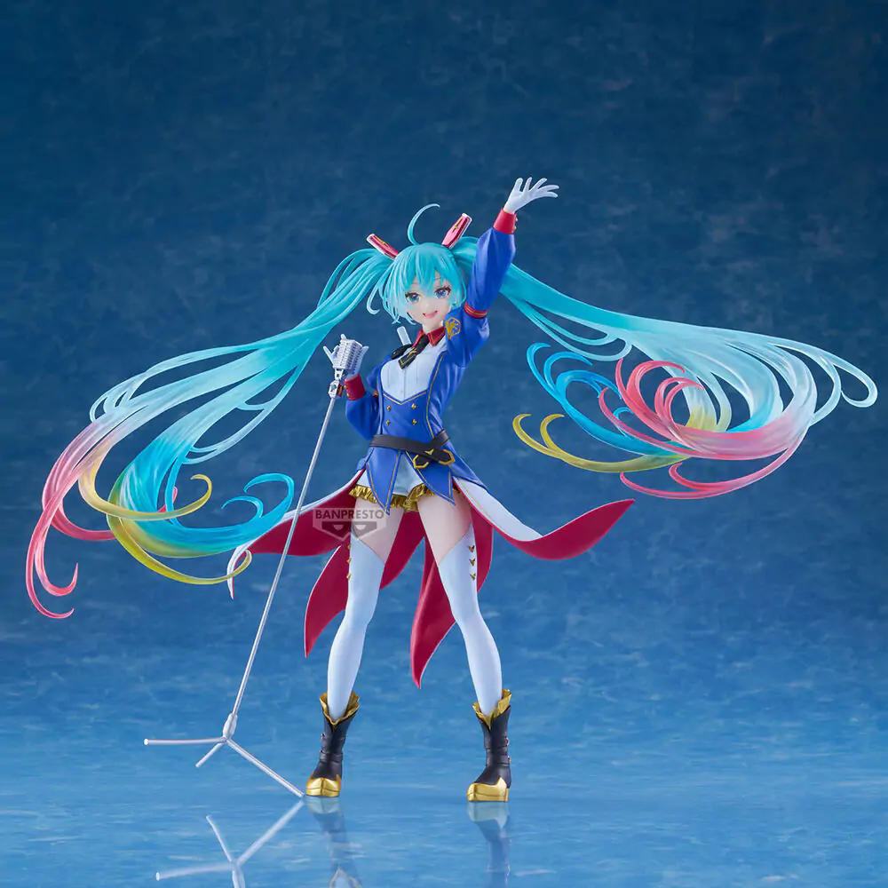 Gundam x Hatsune Miku 45th Anniversary Gundam Collaboration Banpresto Evolve figura 21cm fotografija izdelka