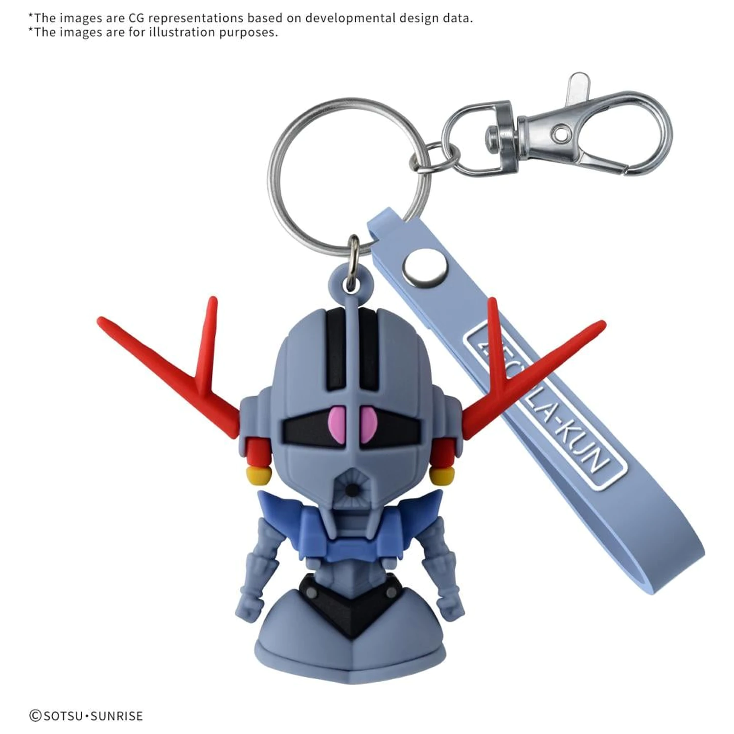 GUNDAM ZEOPLA-KUN 3D gumijasti obesek za ključe fotografija izdelka