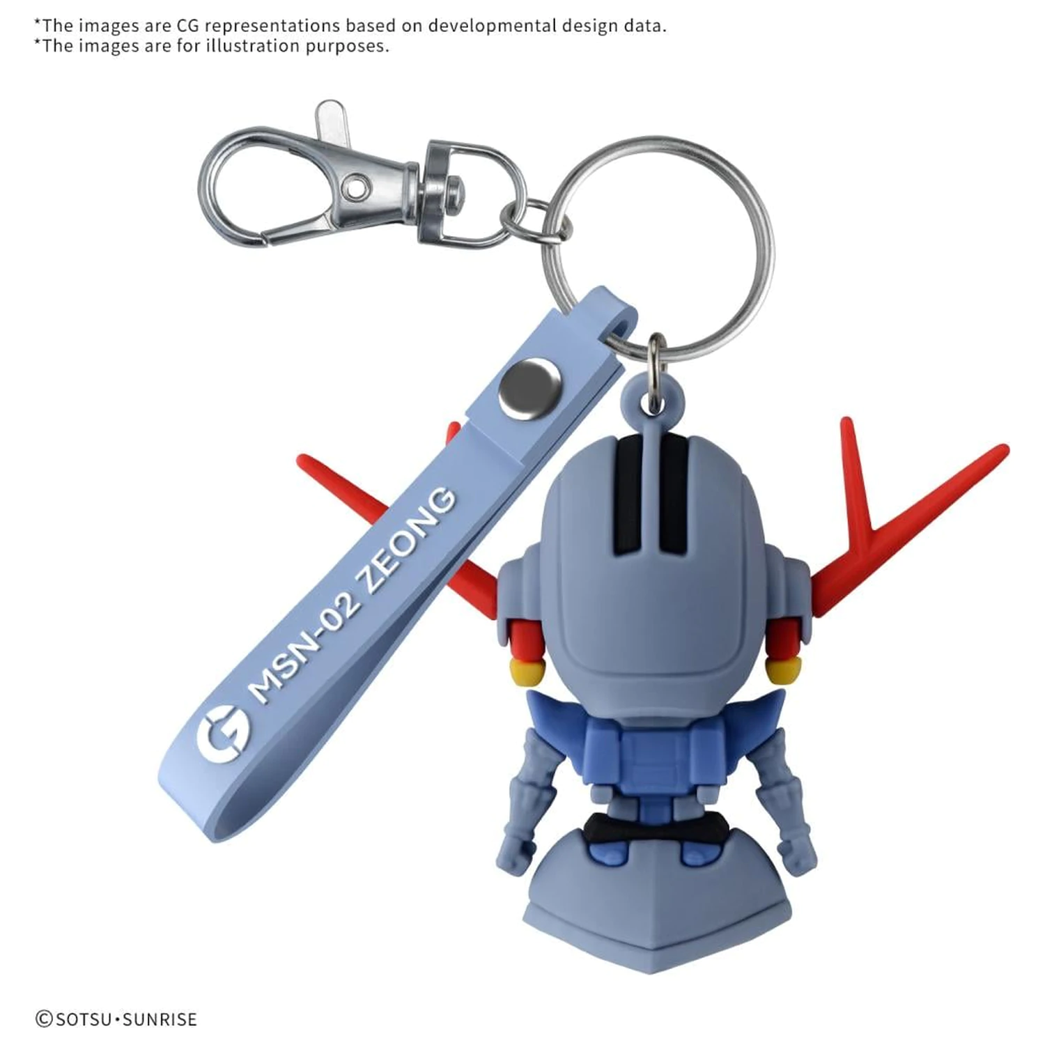 GUNDAM ZEOPLA-KUN 3D gumijasti obesek za ključe fotografija izdelka