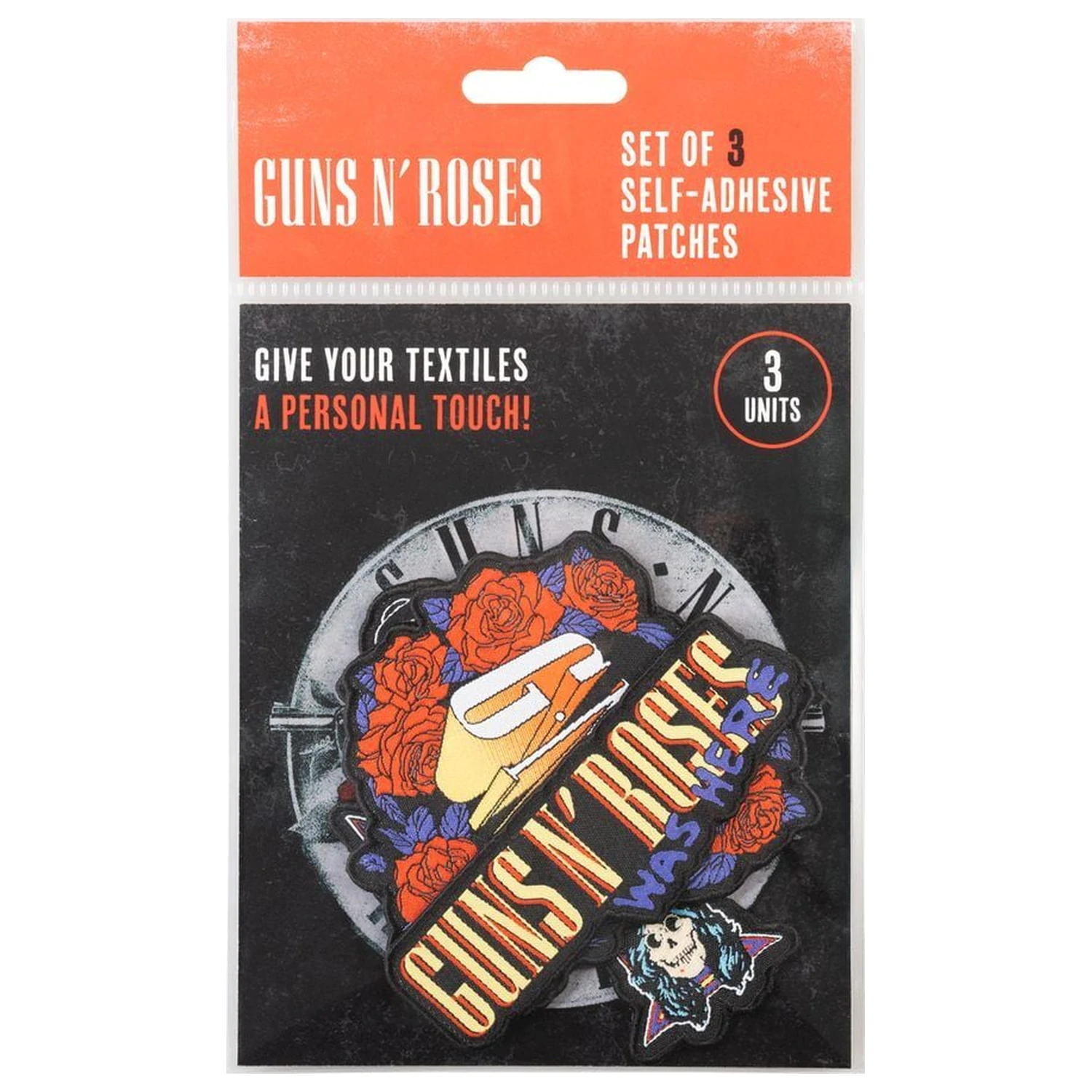 Guns N Roses set 3 našitkov fotografija izdelka