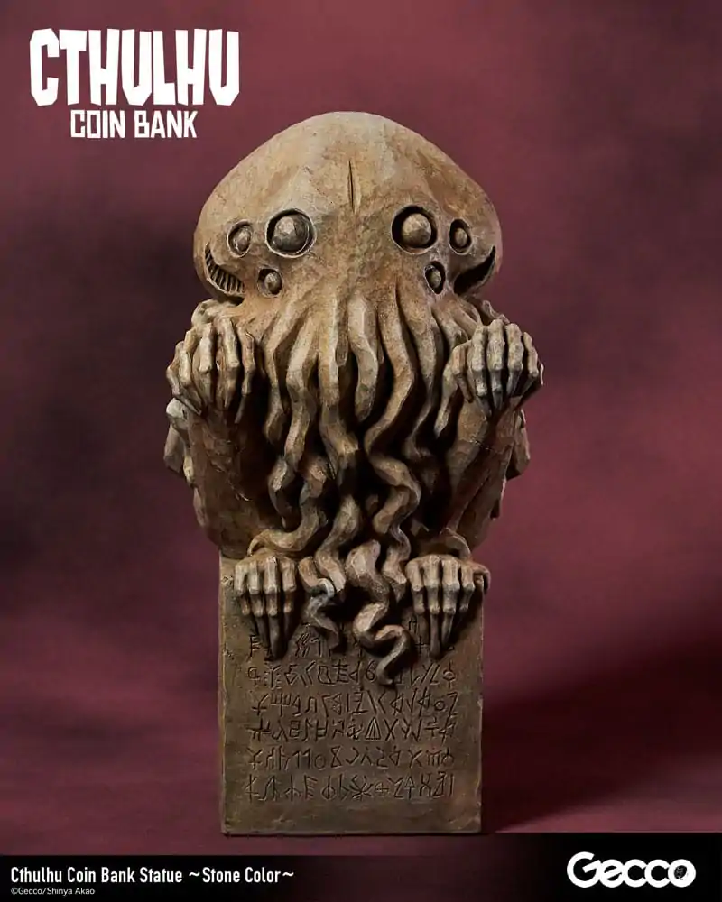 H.P. Lovecraft Cthulhu Mythos Kovanec Banka Kip Cthulhu (Stone Color) 24 cm fotografija izdelka