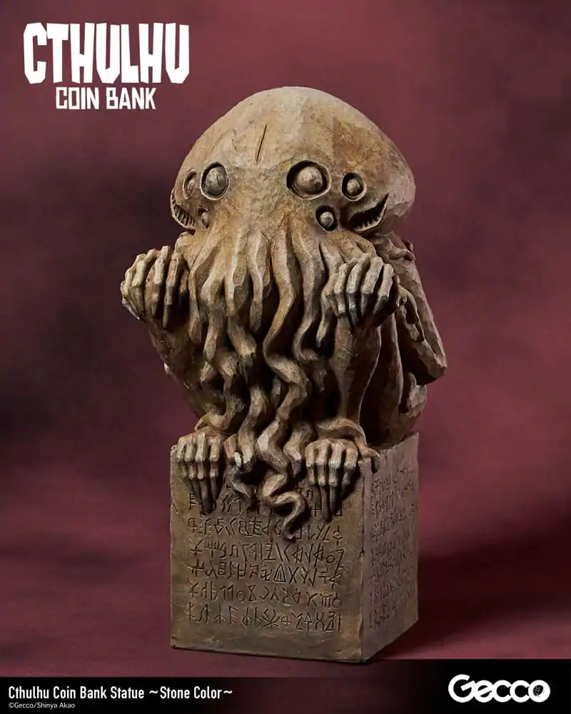 H.P. Lovecraft Cthulhu Mythos Kovanec Banka Kip Cthulhu (Stone Color) 24 cm fotografija izdelka