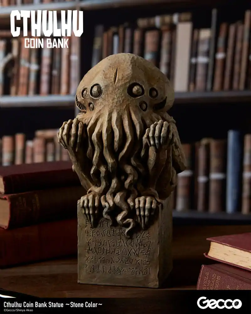 H.P. Lovecraft Cthulhu Mythos Kovanec Banka Kip Cthulhu (Stone Color) 24 cm fotografija izdelka