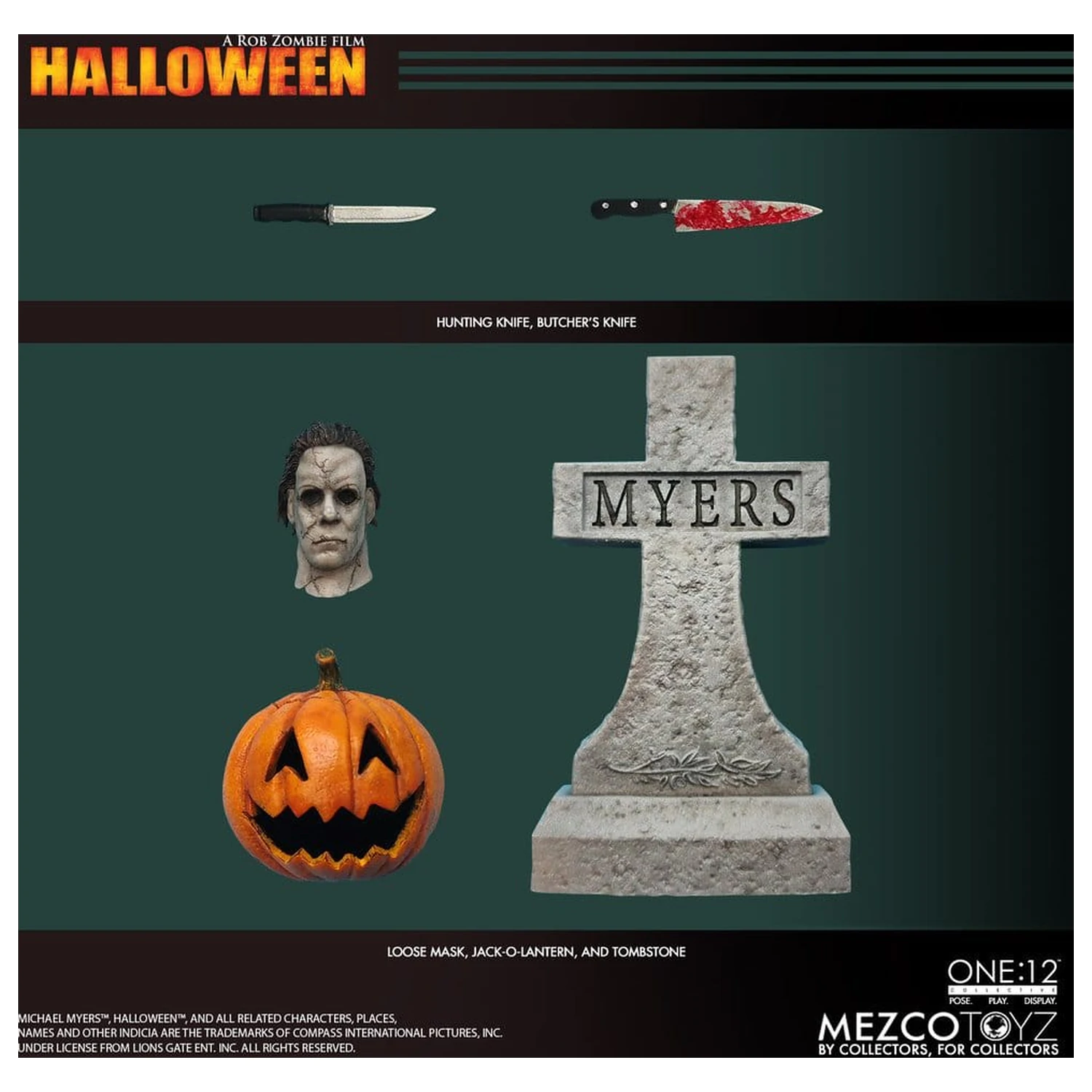 Halloween (2007) One:12 Collective akcijska figura 1/12 Michael Myers 17 cm fotografija izdelka